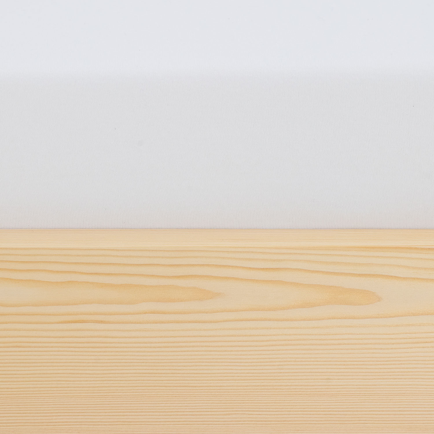 Wooden Bed 90x200 cm Natural – Solid Wood Single Bed with Slatted Base for Teenagers' Rooms, Guest Rooms, and Bedrooms