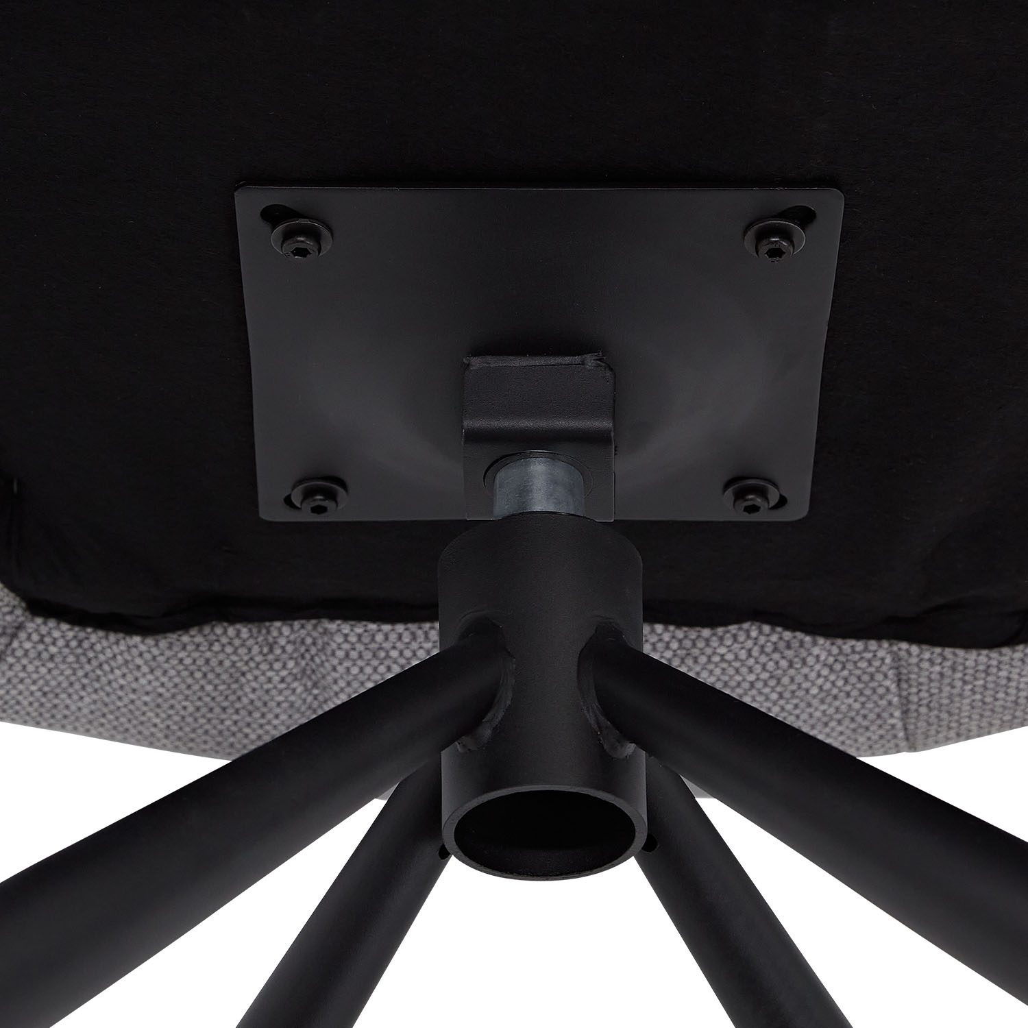 Dining Chair Set of 6 Modern Egg Chairs Grey Fabric Armchairs Dining Room Chairs Upholstered Chairs Eames Chairs