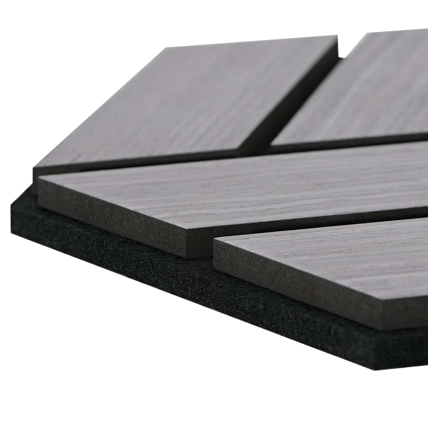 Acoustic Panels Wall Panels Hexagon Honeycomb 30 x 26 cm Grey | Wood | 5-piece Set | 3D