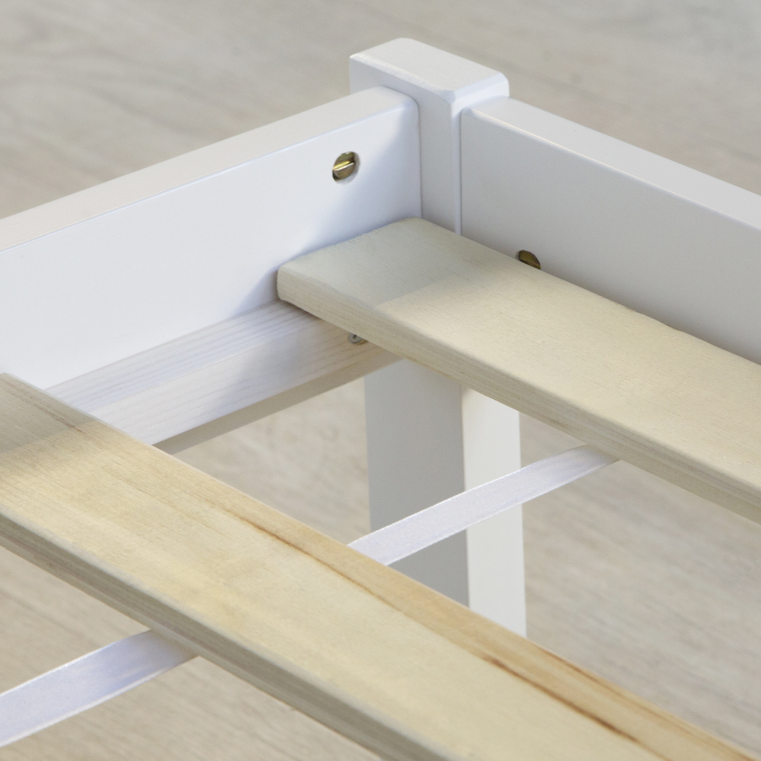 Wooden Bed 90x200 cm White – Single Bed with Slatted Base for Children's, Teenagers' & Guest Rooms