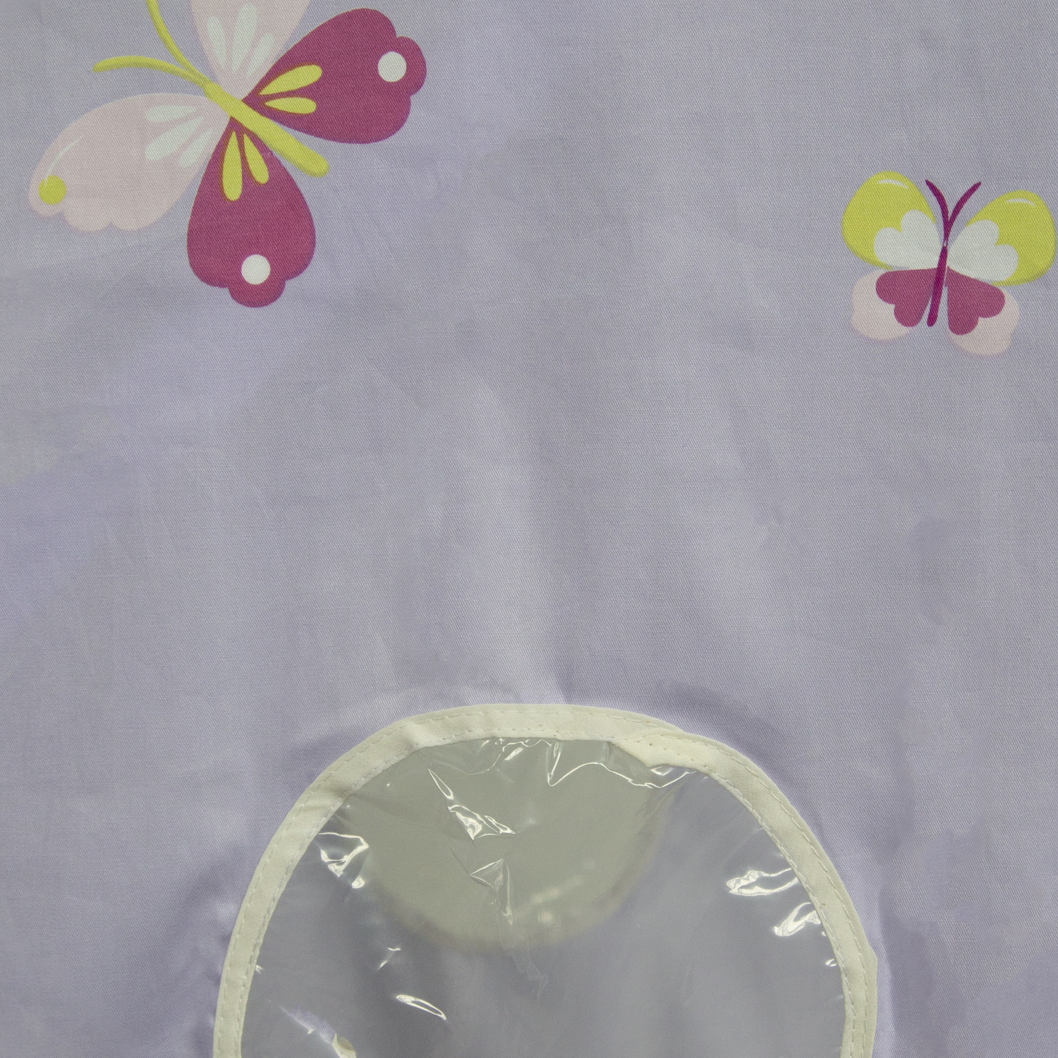 Loft Bed Kids 90x200 cm White with Curtain Purple Castle | Tower | Slide | without Slatted Frame