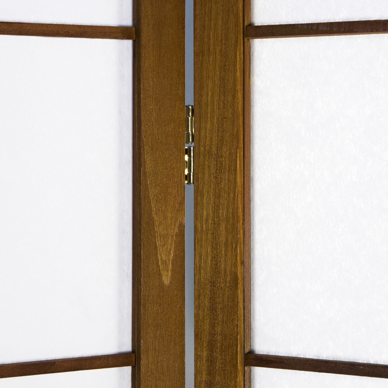 Paravent Brown Shoji Rice Paper White | 5-panel | Wood | Room Divider Partition Privacy Screen