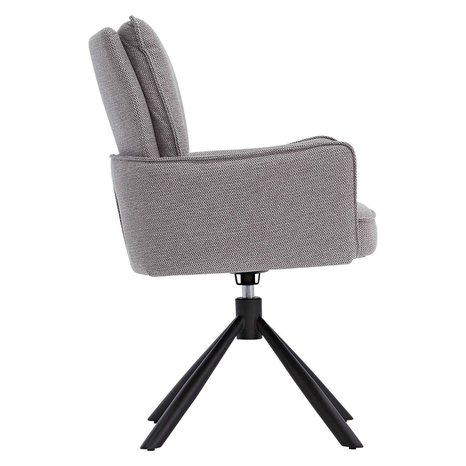 Dining Chair Set of 6 Modern Egg Chairs Grey Fabric Armchairs Dining Room Chairs Upholstered Chairs Eames Chairs