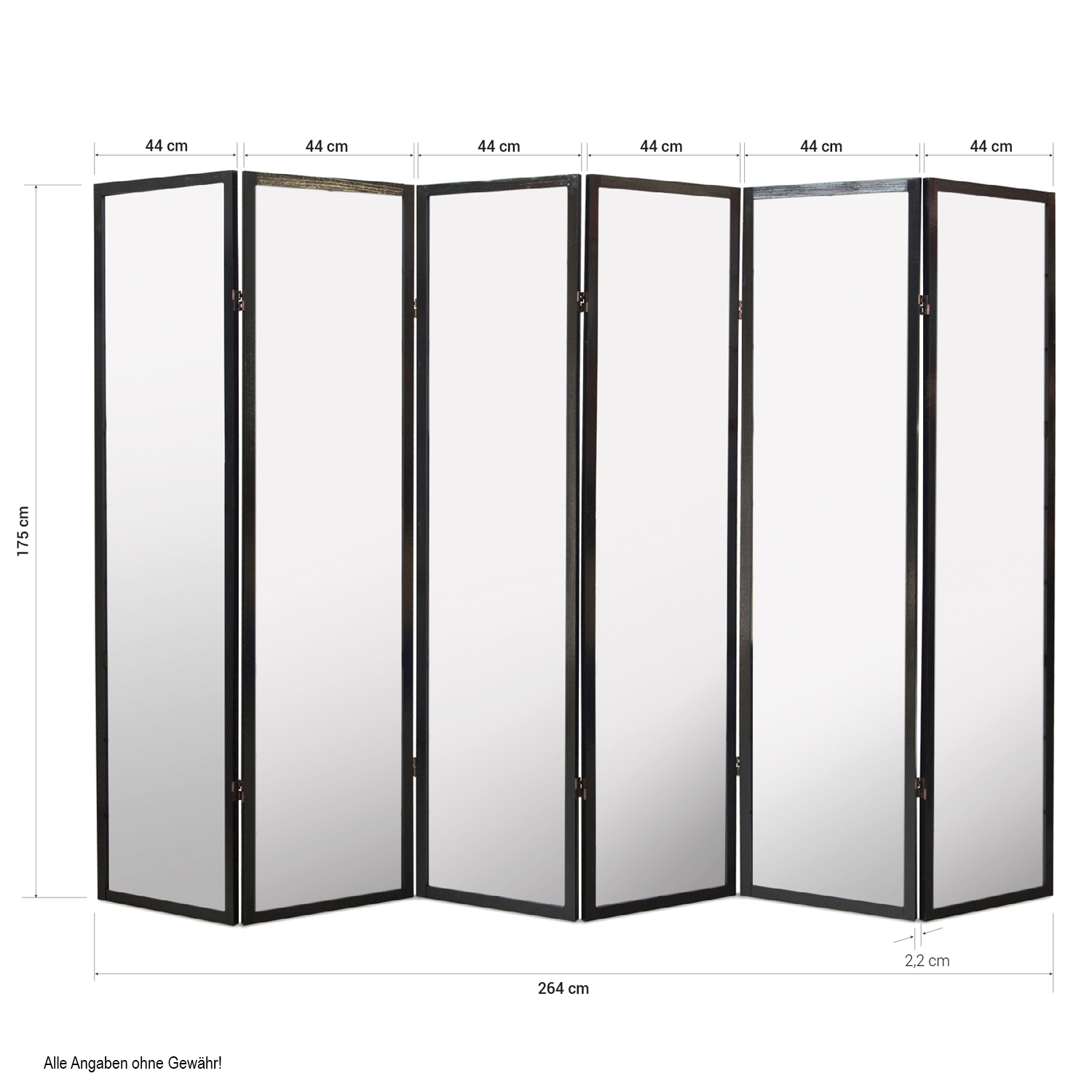 Paravent White Shoji Rice Paper White | 6-panel | Wood | Room Divider Partition Privacy Screen