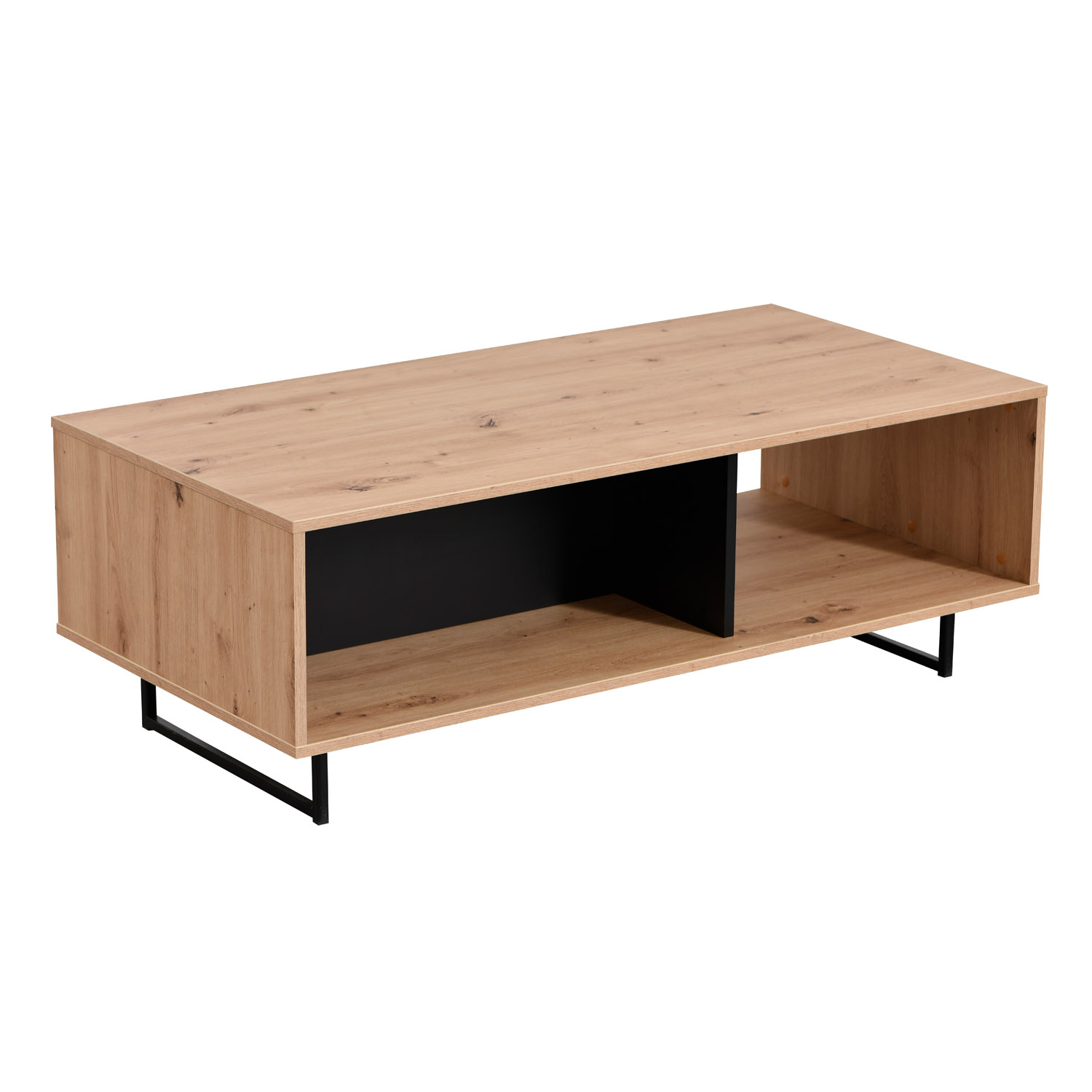 Coffee Table Living Room Table Wooden Table Oak Industrial Style Storage