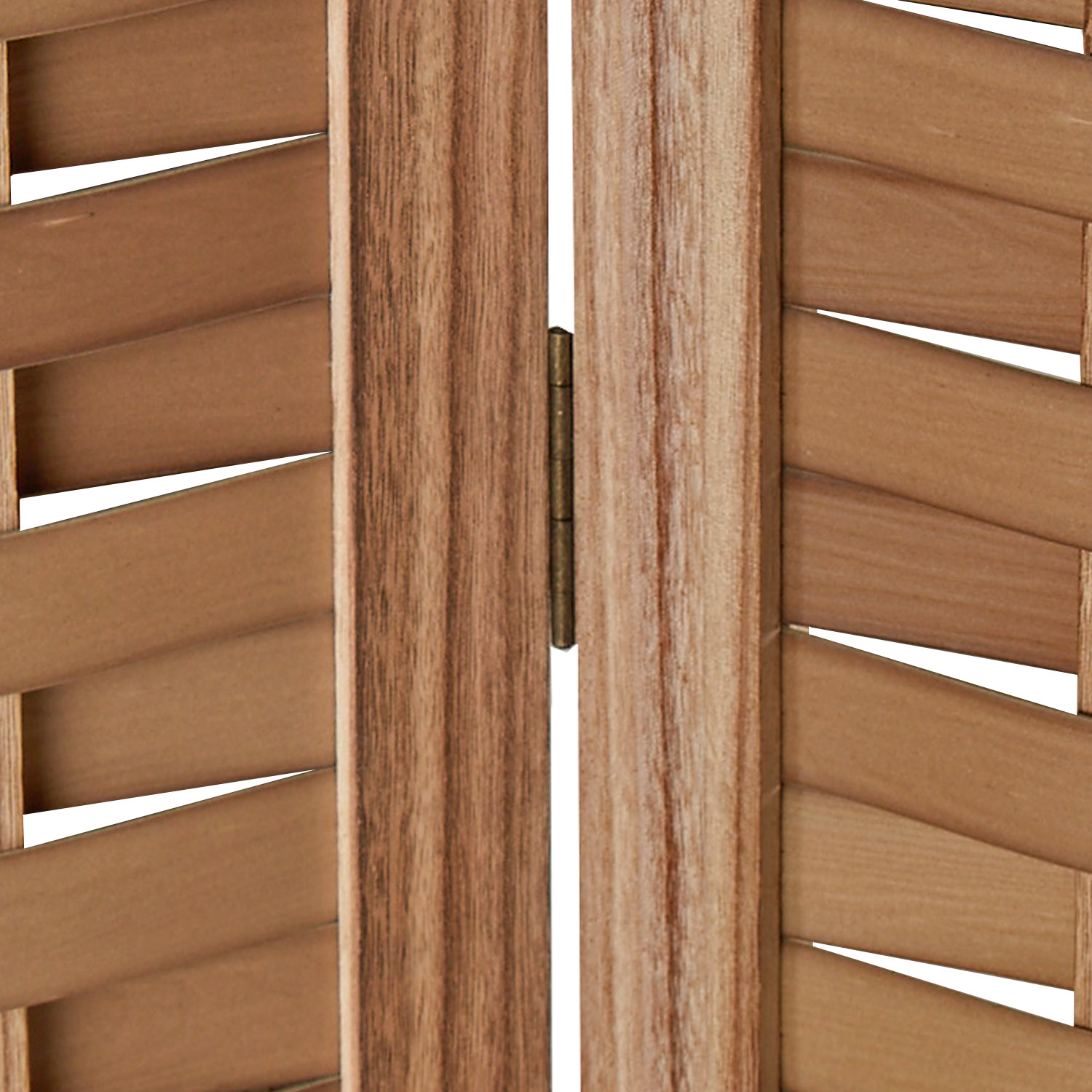 3-Panel "Natur" Rattan-Look Screen – Modern Wooden Room Divider & Privacy Screen