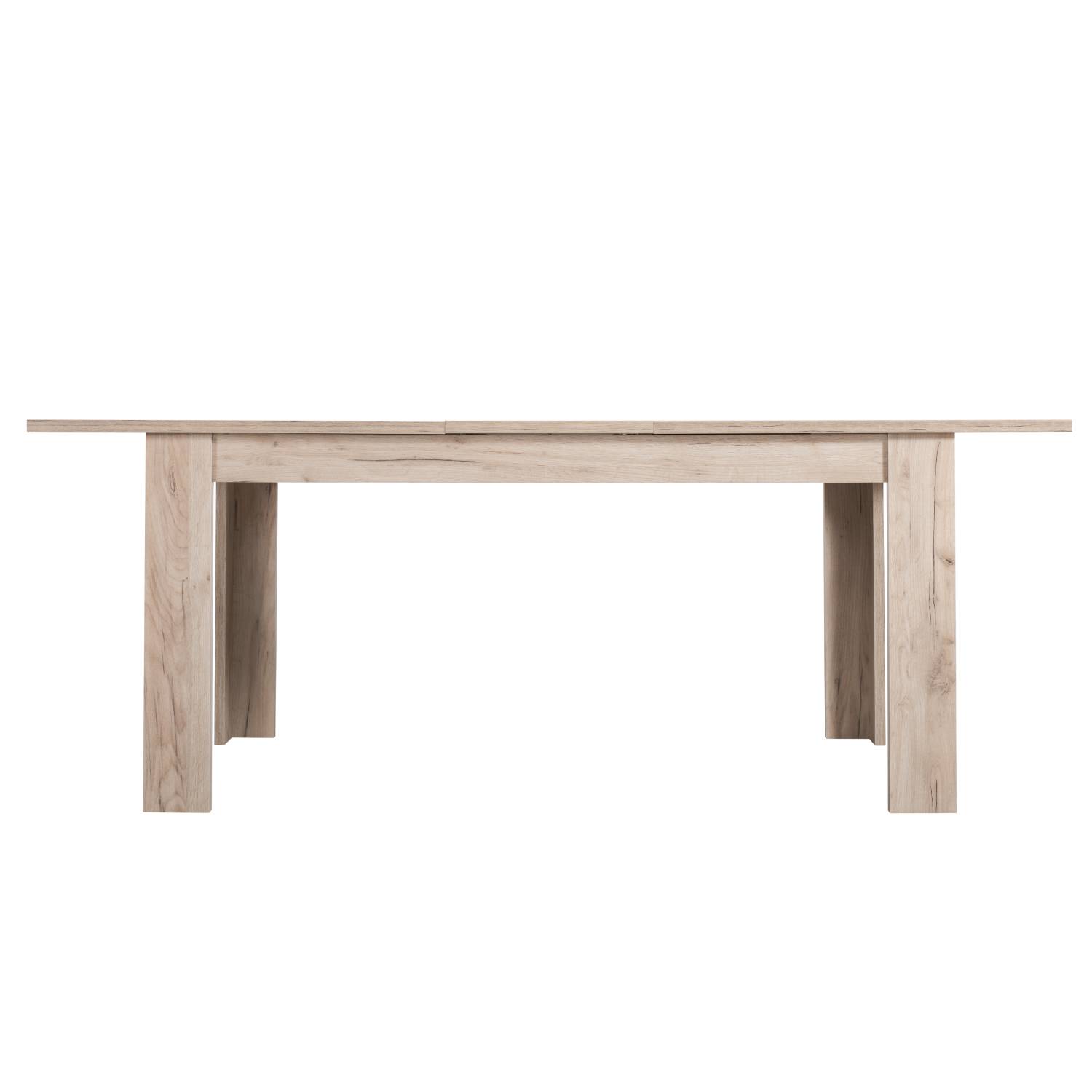 Modern Dining Table Kitchen Table Wooden Table 160x90 cm Grey 8 Seater Extendable