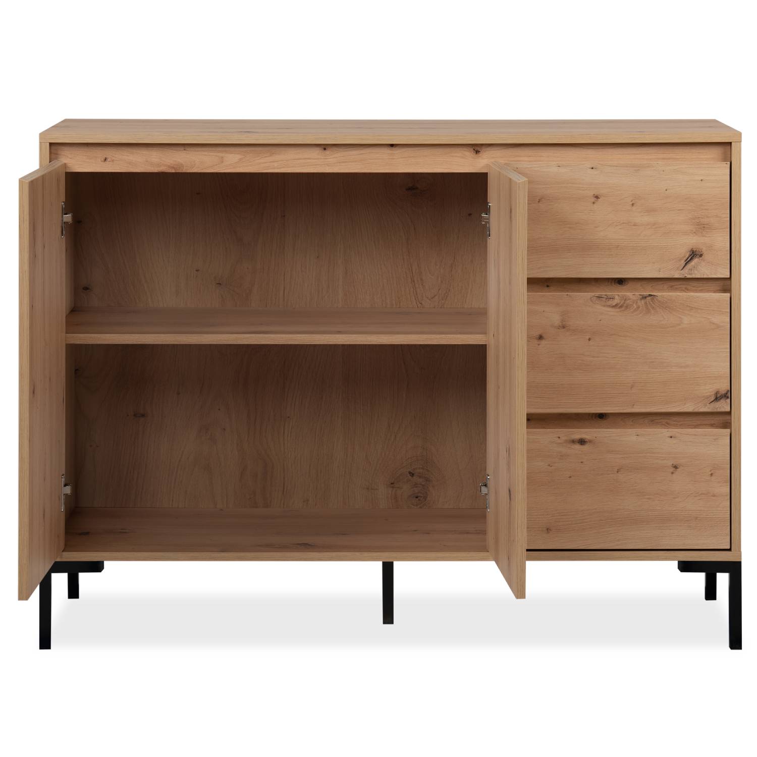 Sideboard Chest of Drawers Wood Oak Cupboard Living Room Cabinet Industrial Look