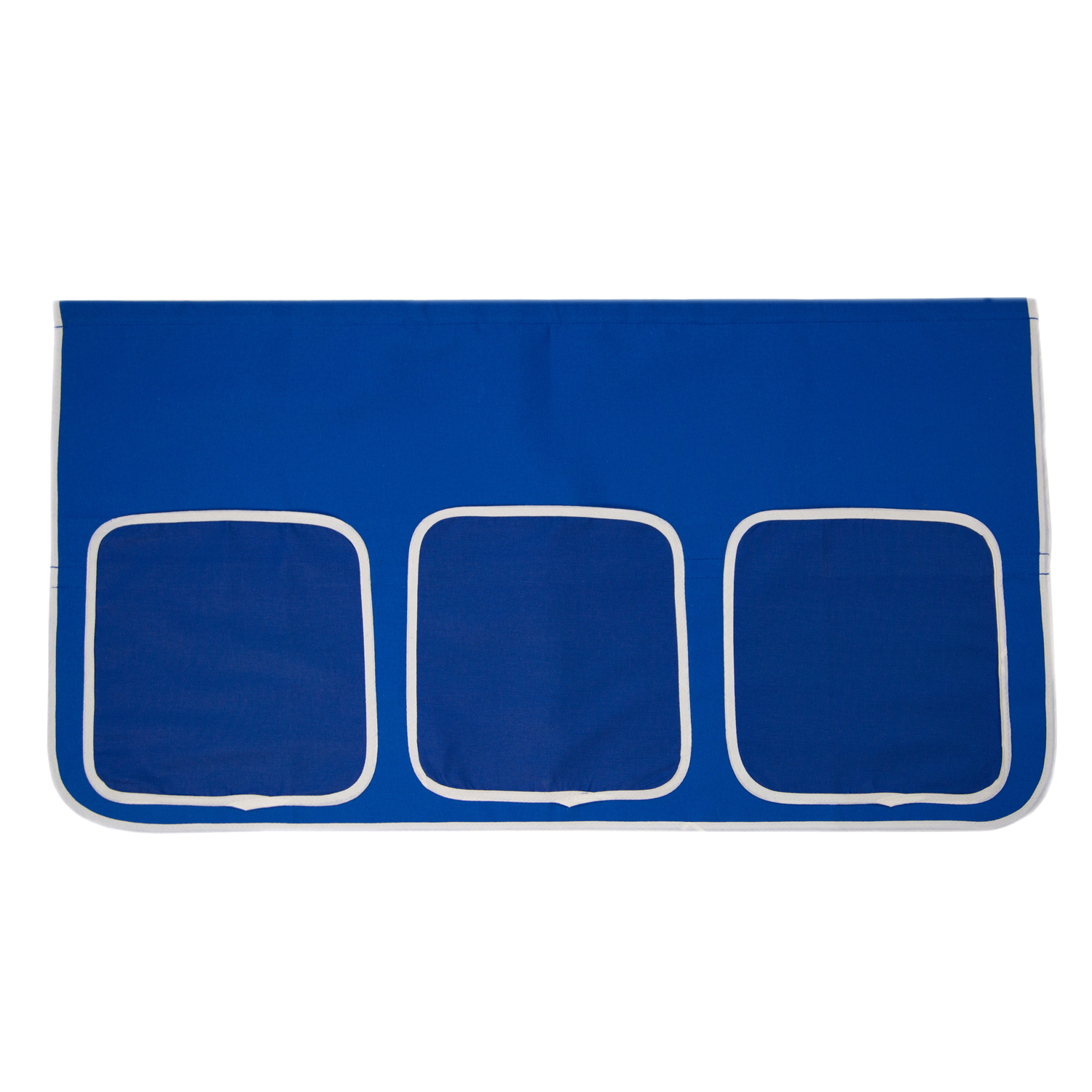 Loft Bed Play Bed Cot Slide Tower Curtain Blue 90x200 Youth Bed