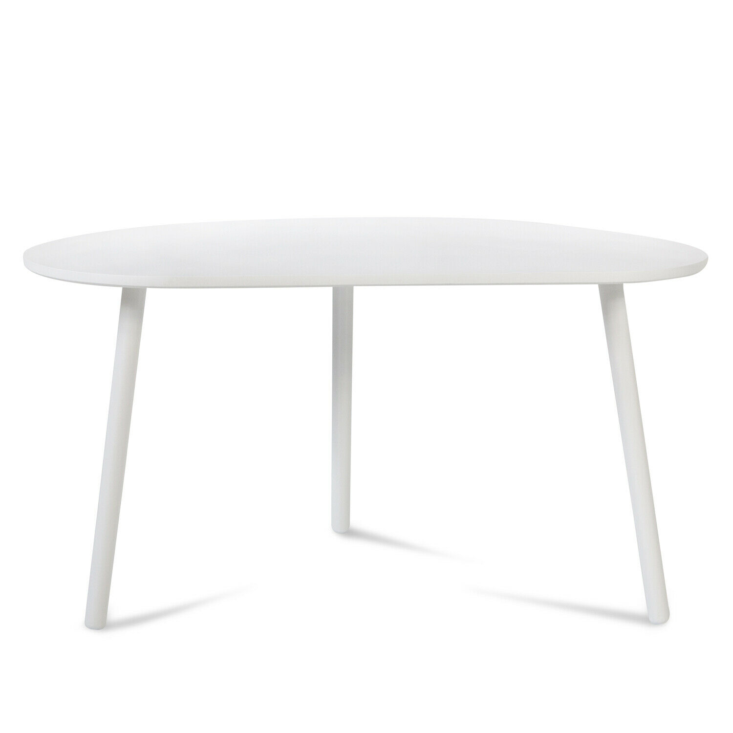 Side Table Occasional Table Coffee Table White Wooden Table Kidney Table Wood