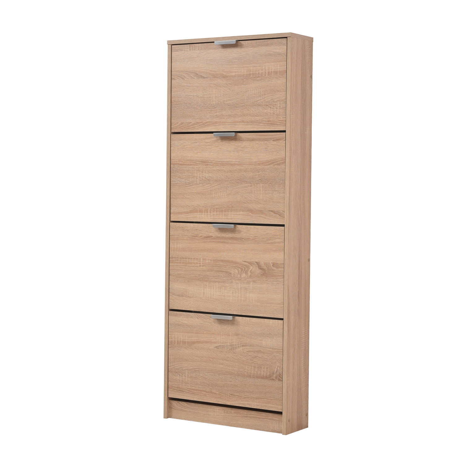 Shoe Rack Shoe Storage Shoe Cabinet Shoe Cupboard Wooden Oak 4 Tier Shoe Tipper