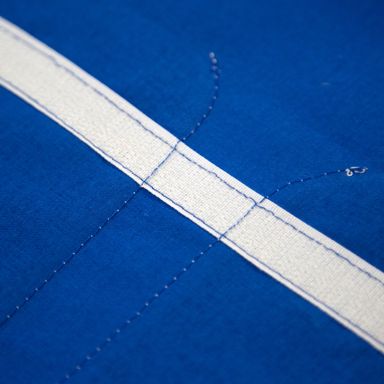 Bed Bag Fabric Bag for Loft Beds Cot Blue Cotton