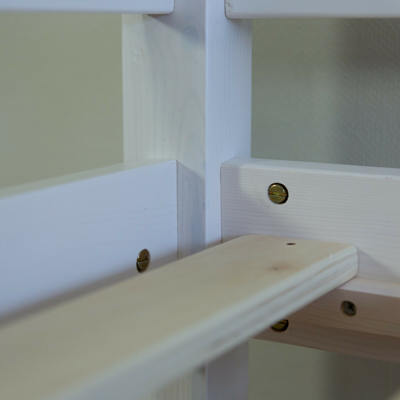 Loft Bed Kids 90x200 cm White with Curtain Pink | without Slatted Frame