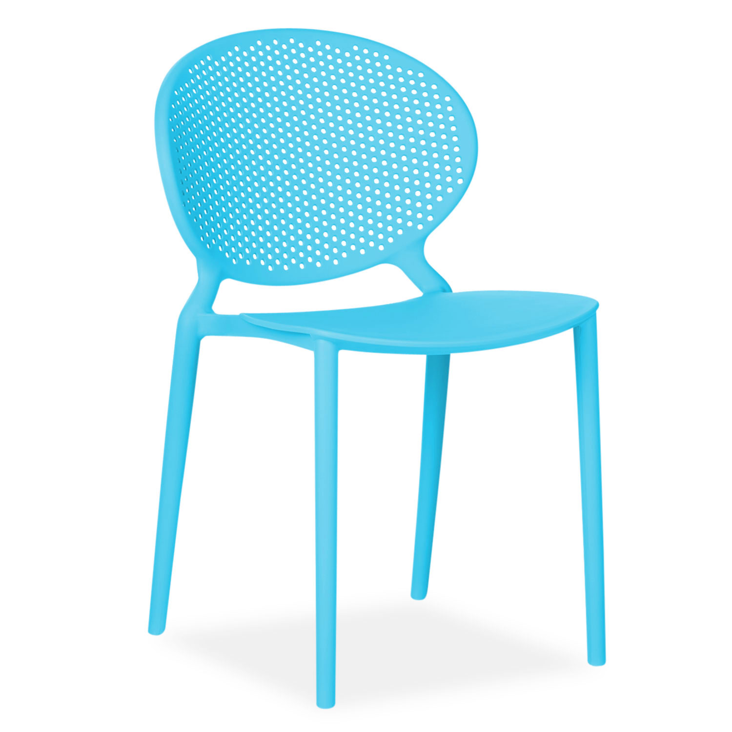 Modern Garden chair Set of 4 Camping chairs 5 different colours Outdoor chairs Plastic Stacking chairs Kitchen chairs