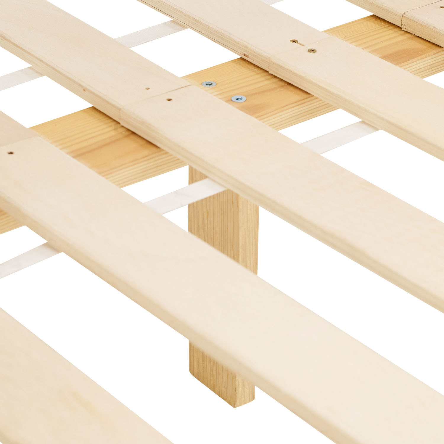 Children´s Bed Bunk Bed 90x200 and 140x200 High Sleeper Cot White Wood with Slats 2 Matresses