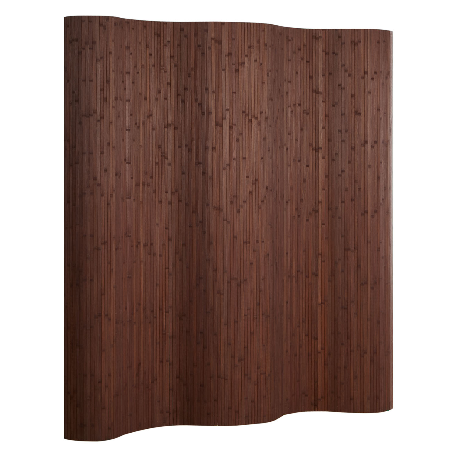 Paravent Bamboo Height 200 cm Dark Brown | Room Divider Partition Privacy Screen