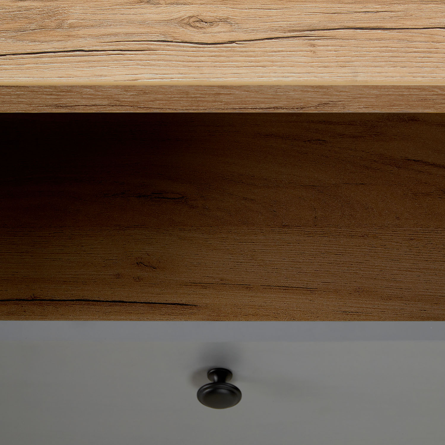 Coffee Table 110x60 cm Living Room Table Grey Wooden Table Storage Drawer