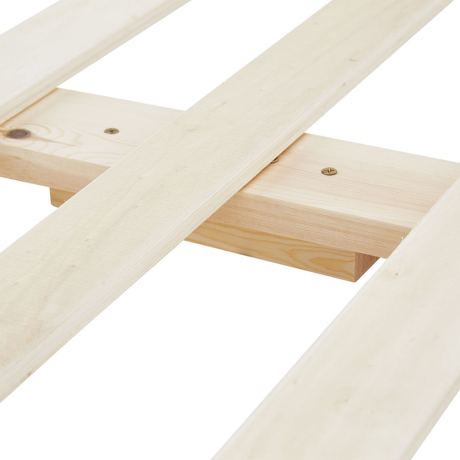 Children's Bed 120x200 White | Floor Bed with Slatted Frame | with Fall Protection | Montessori