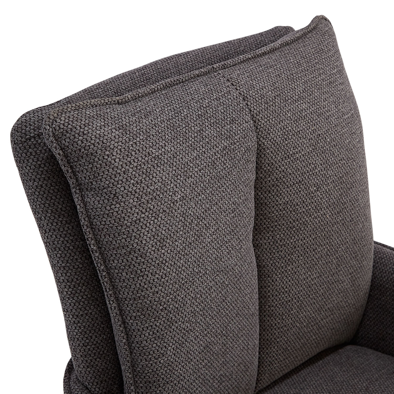 Set of 6 Upholstered Dining Chairs in Anthracite – Swivel Dining Chairs with Armrests & Metal Frame