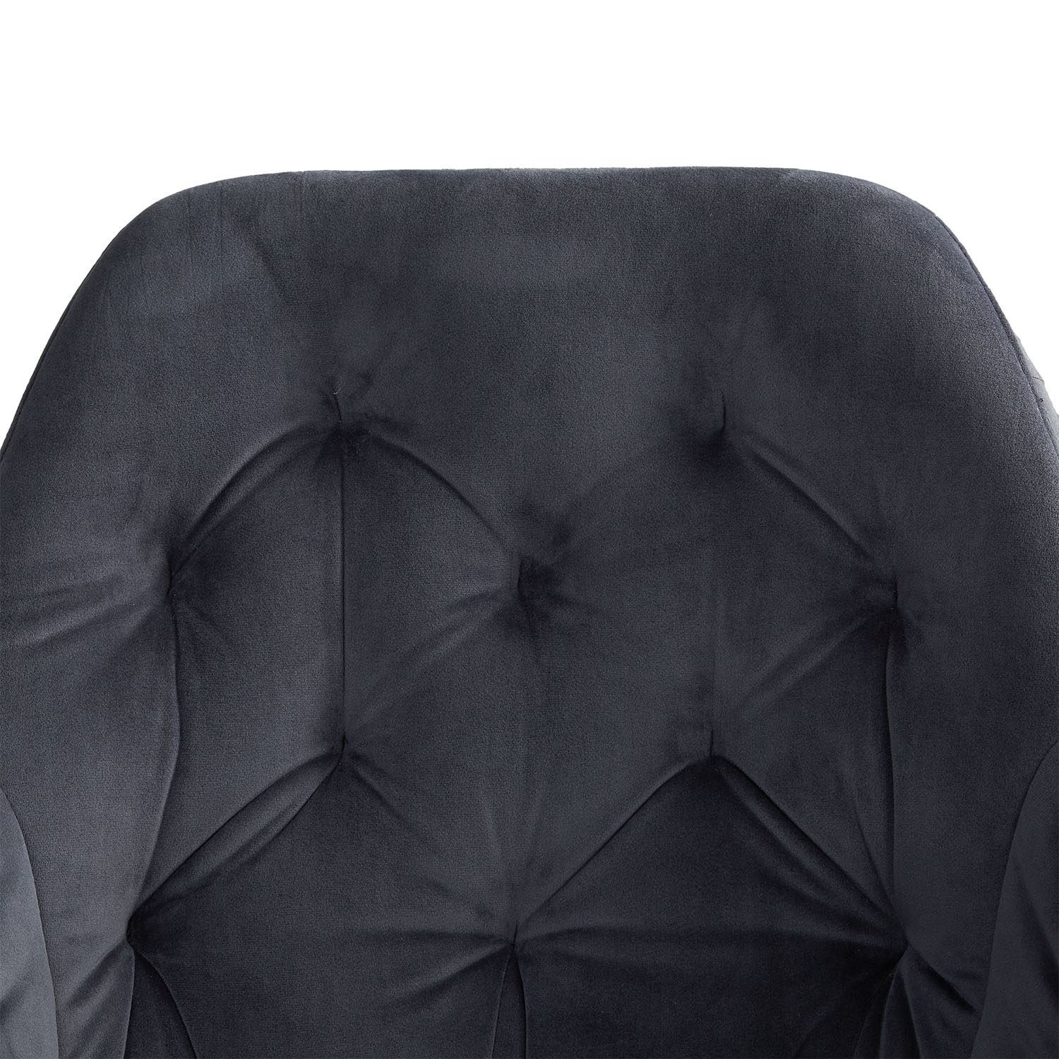 Set of 2 swivel upholstered chairs in gray velvet with armrests – Elegant dining chairs