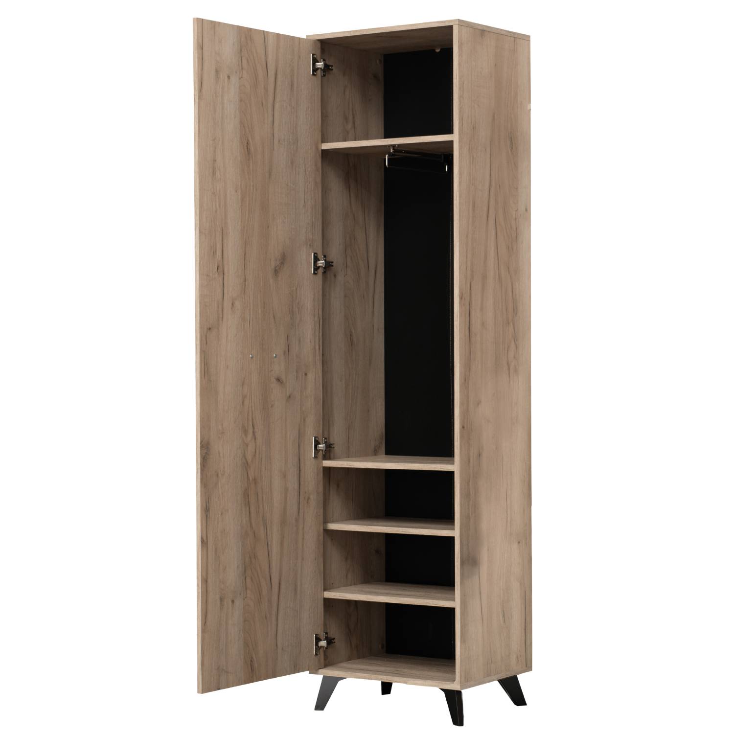 Wardrobe Hallway Furniture Set Hall Unit Hallway Wardrobe Grey Oak Wood 5 Piece Hallway Set