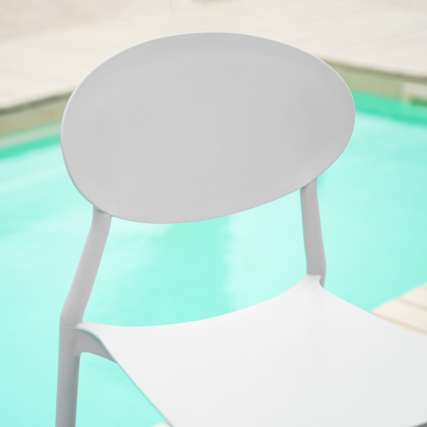 Garden chair Set of 4 Camping chairs 5 different colours Outdoor chairs Plastic Stacking chairs Kitchen chairs