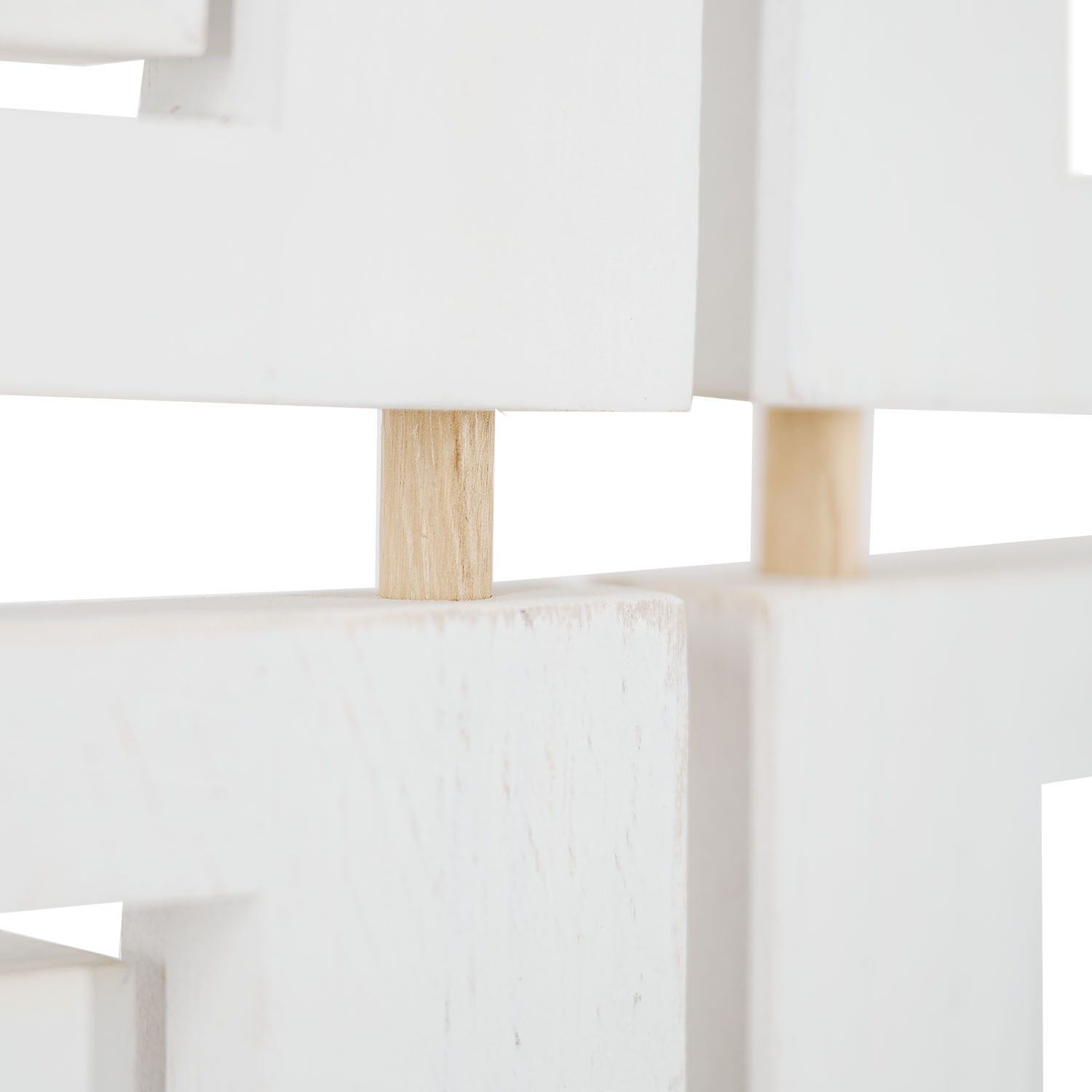 White 3-panel folding screen with photo prints – Modern room divider & decorative privacy screen