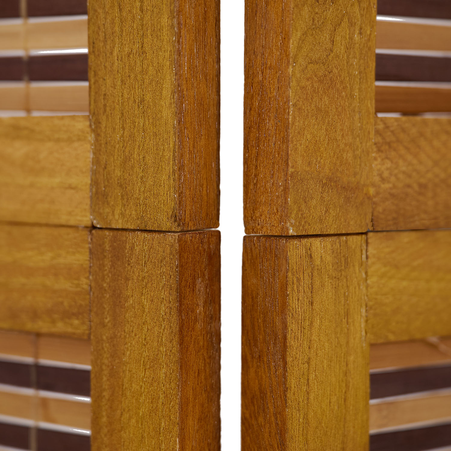 Brown Wooden Screen (3-panel) – Stylish Wooden Room Divider & Privacy Screen