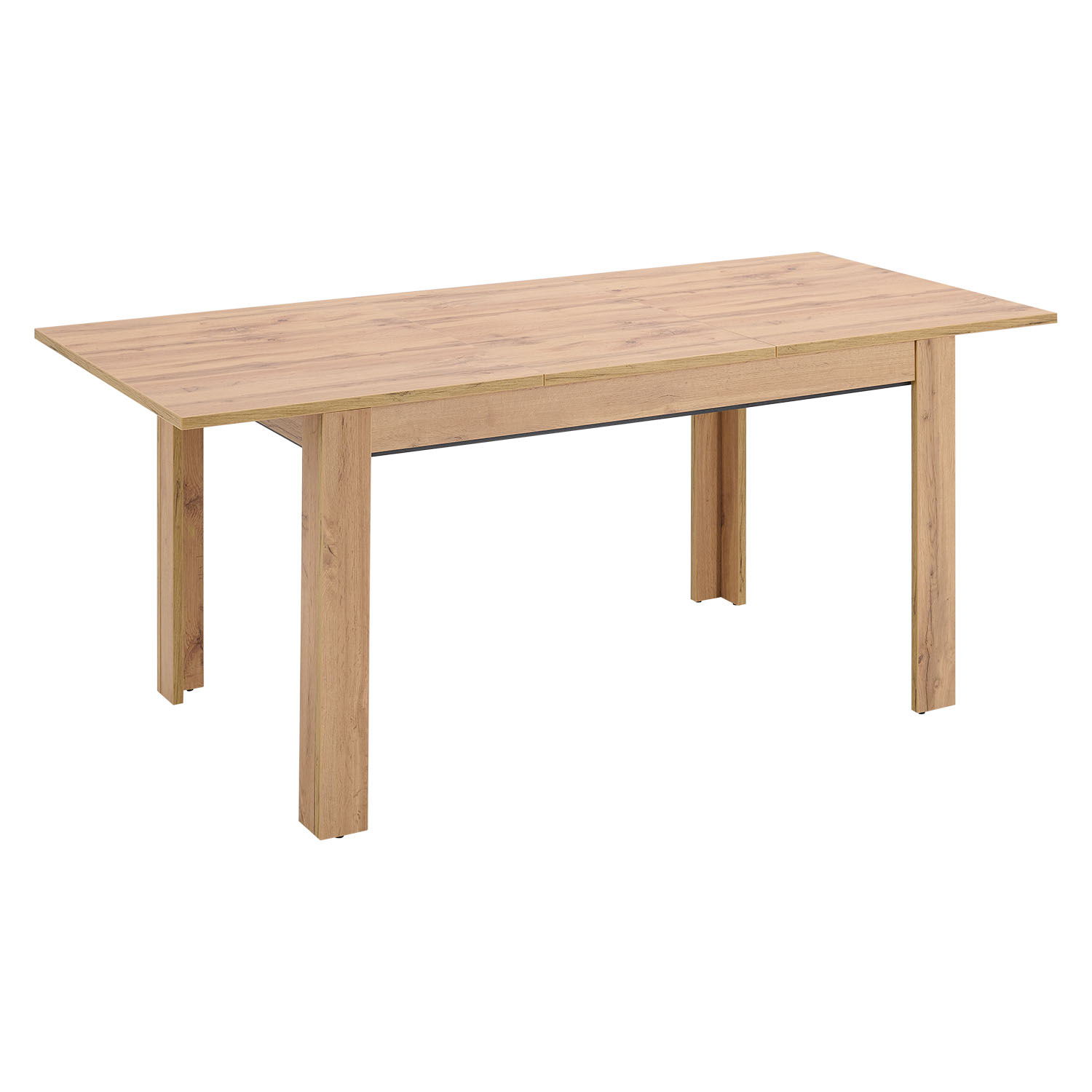 Modern Dining Table Kitchen Table Wooden Table 135x86 cm Wotan Oak 8 Seater Extendable