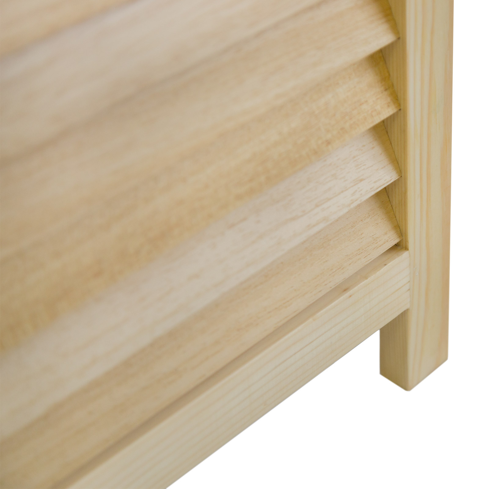 Paravent Natural Wooden Slats | 3-panel | Wood | Room Divider Partition Privacy Screen