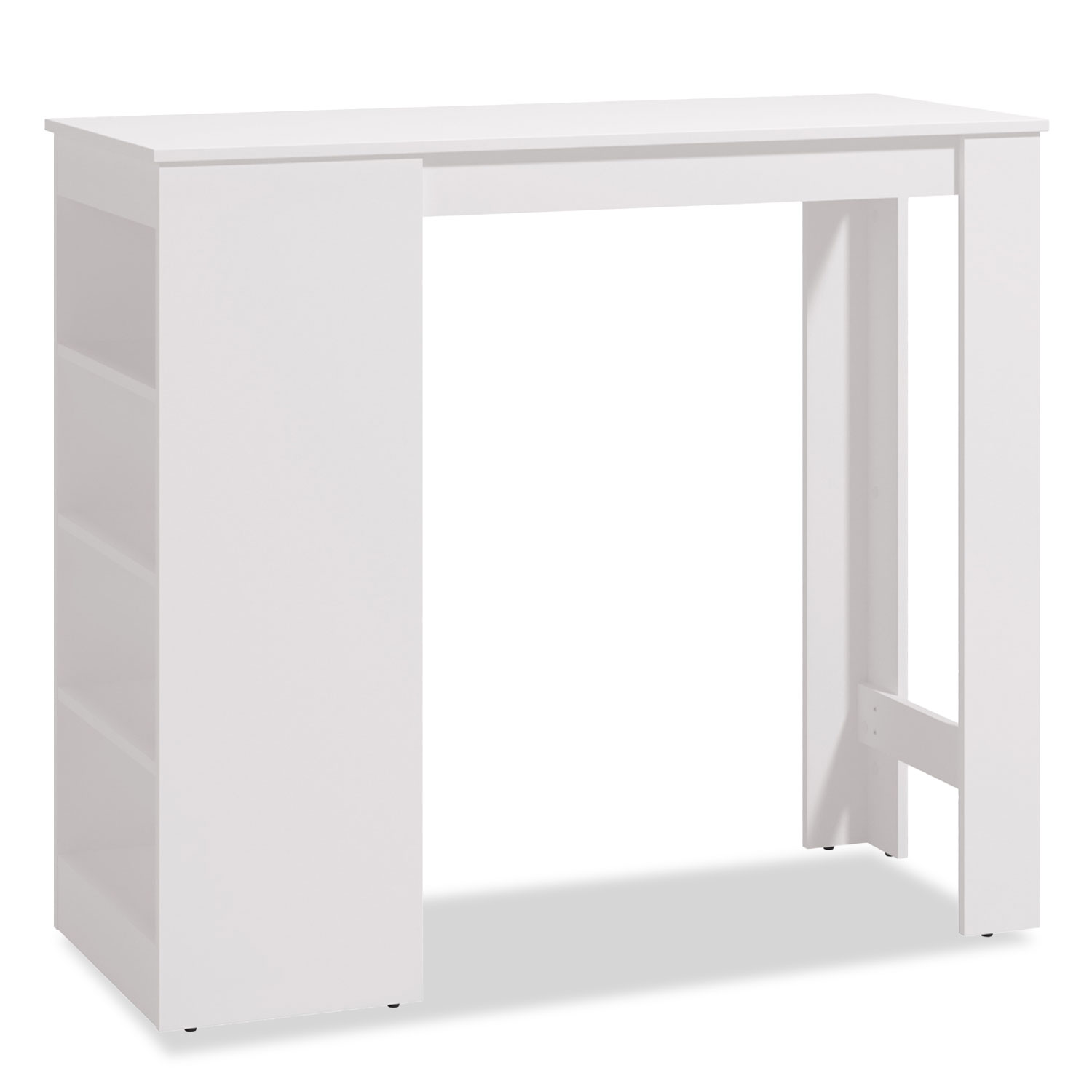 Bar table 120x50 cm White Bartop table Wood Kitchen Table Breakfast bar table High table Pub table Dining table