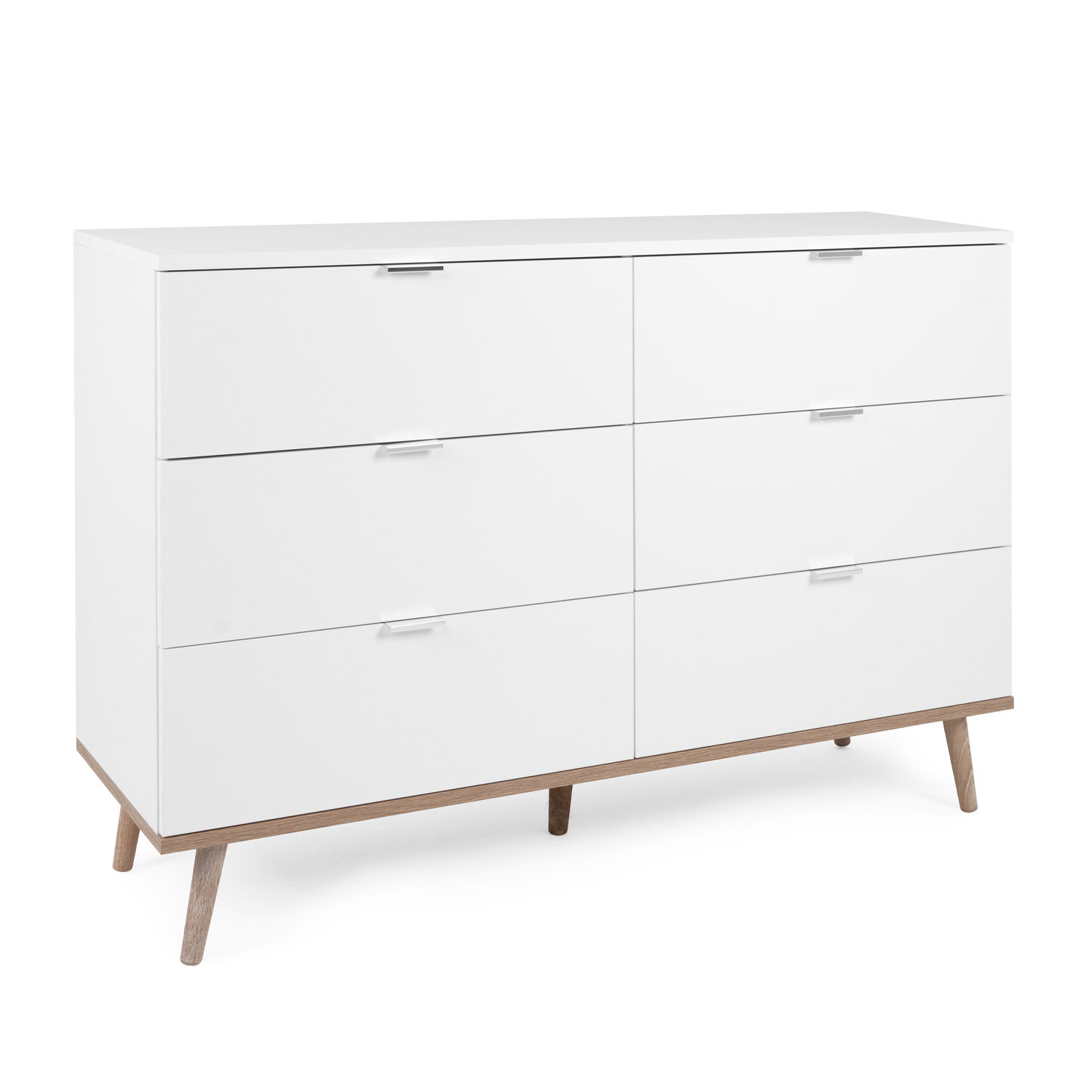 Chest of Drawers Sideboard White Wood Bedroom Wardrobe