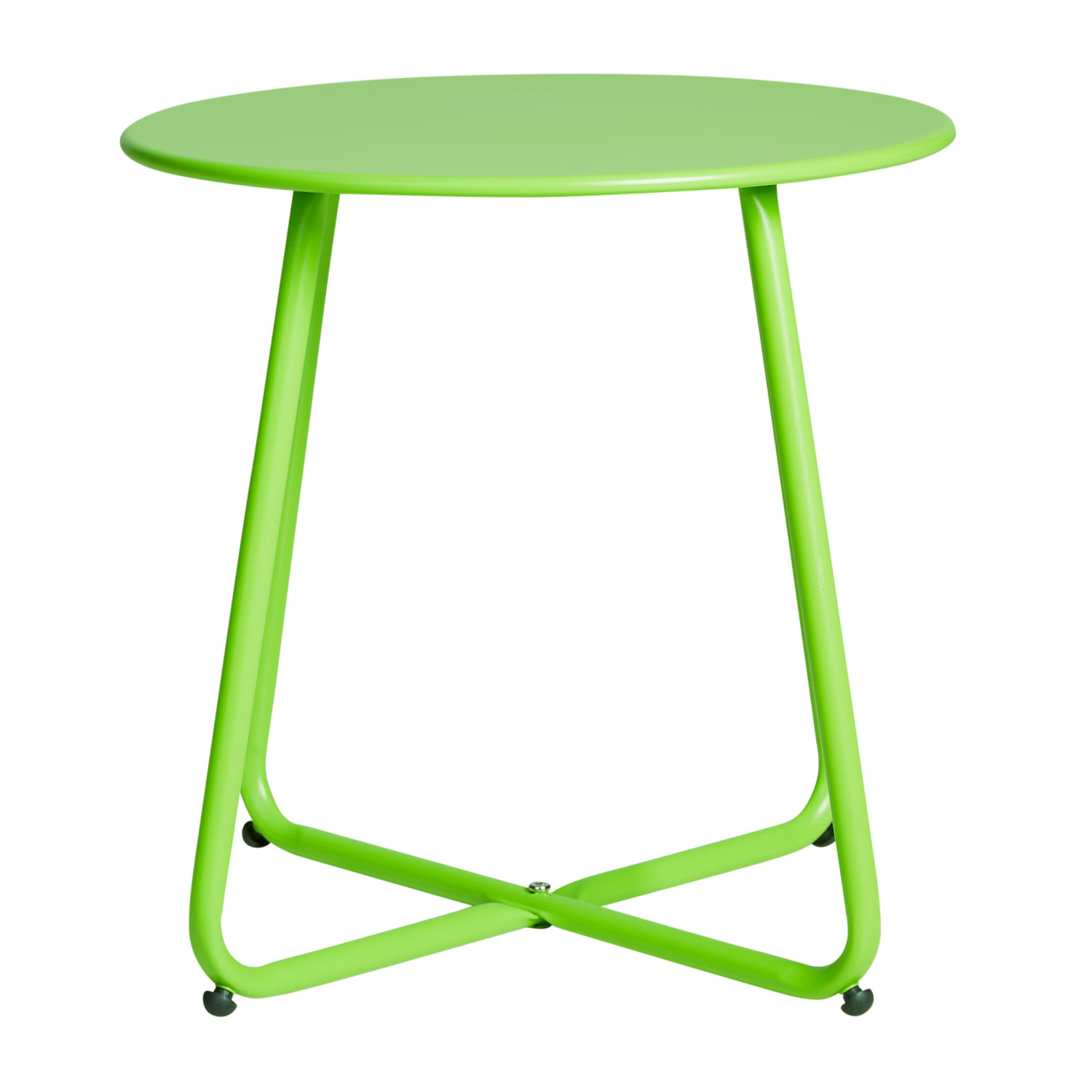 Coffee table Side table Round Garden Table Green Metal Small table Outdoor table Bistro table