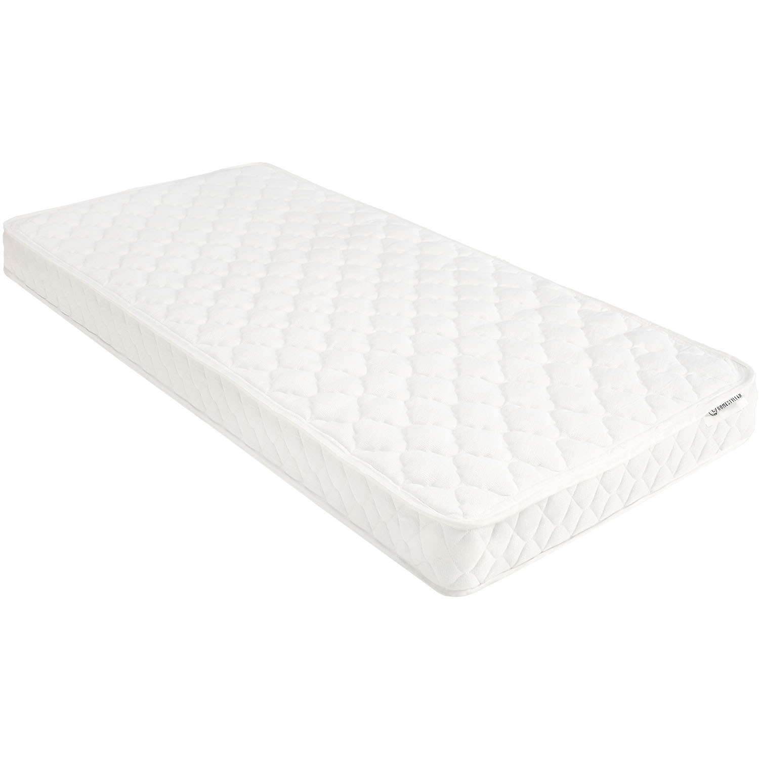 90x200 cm Spring Mattress Medium Firm (H3) – Bonnell Open Coil Single Mattress with White Fabric Cover
