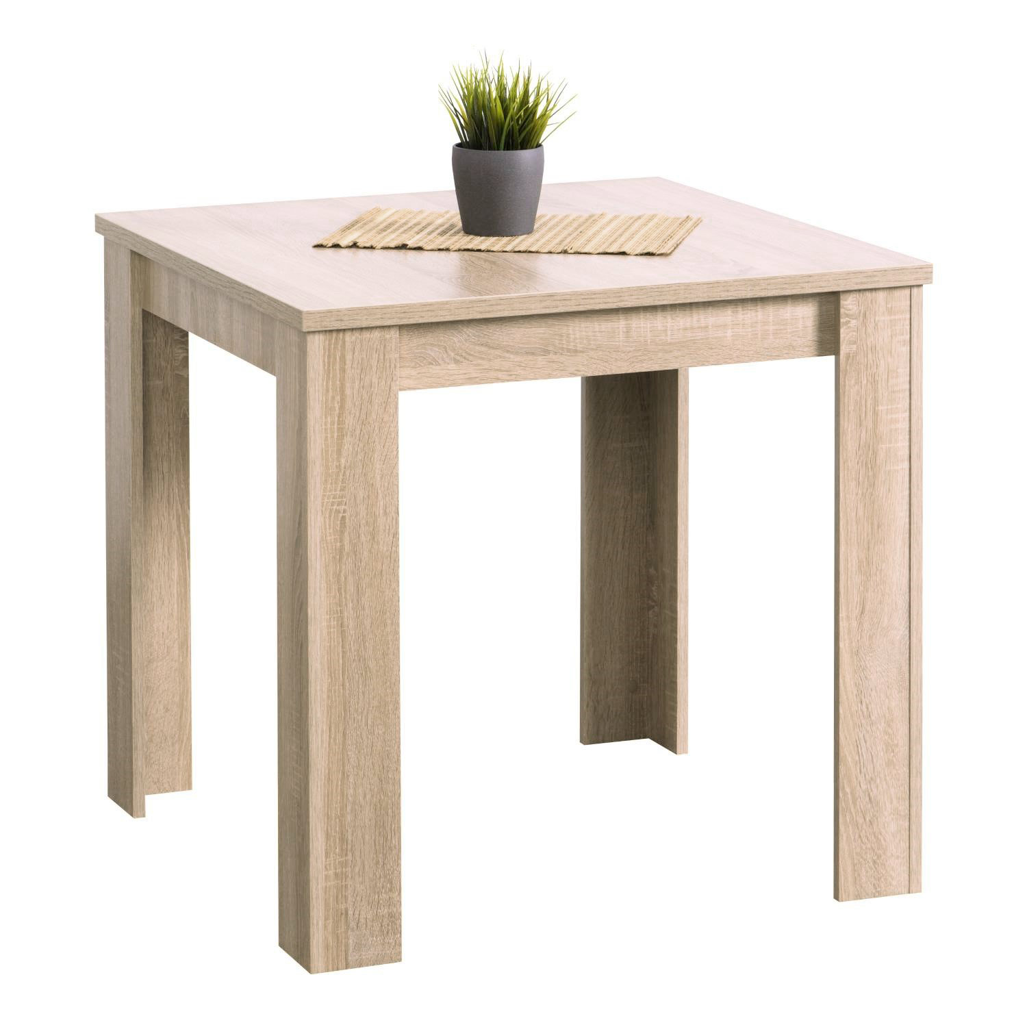 Modern Dining Table Kitchen Table Wooden Table 80x80 cm Oak 4 Seater