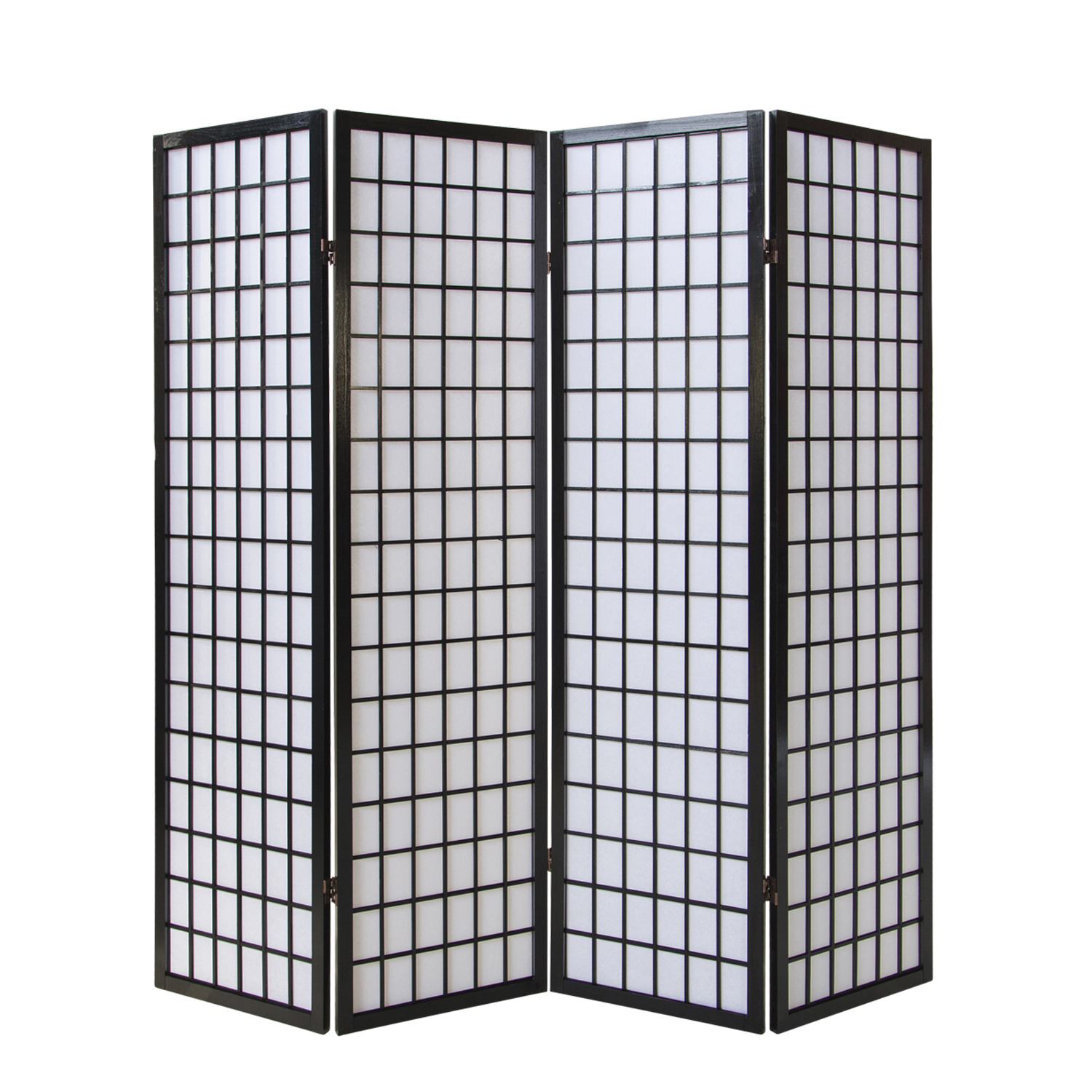 Paravent room divider 3 4 5 6  parts partition wall Shoji Foldable Black