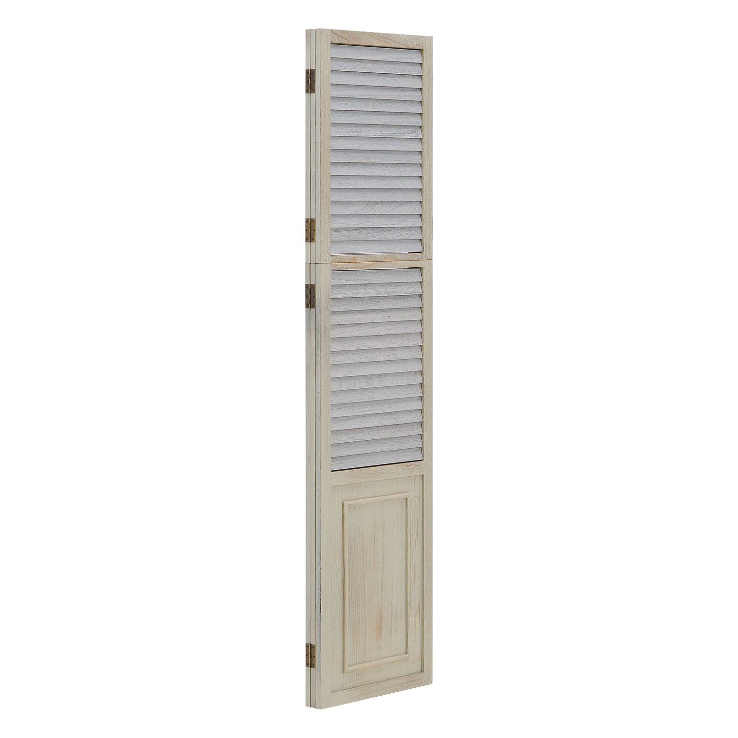 Paravent Grey Wooden Slats | 3-panel | Wood | Room Divider Partition Privacy Screen