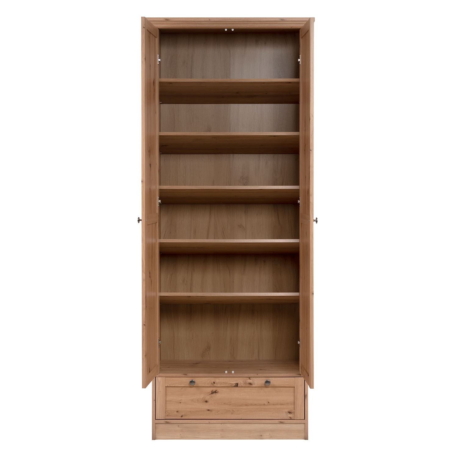 Wardrobe Clothes Cupboard Armoire Wood Oak Closet Bedroom Furniture Storage Drawer