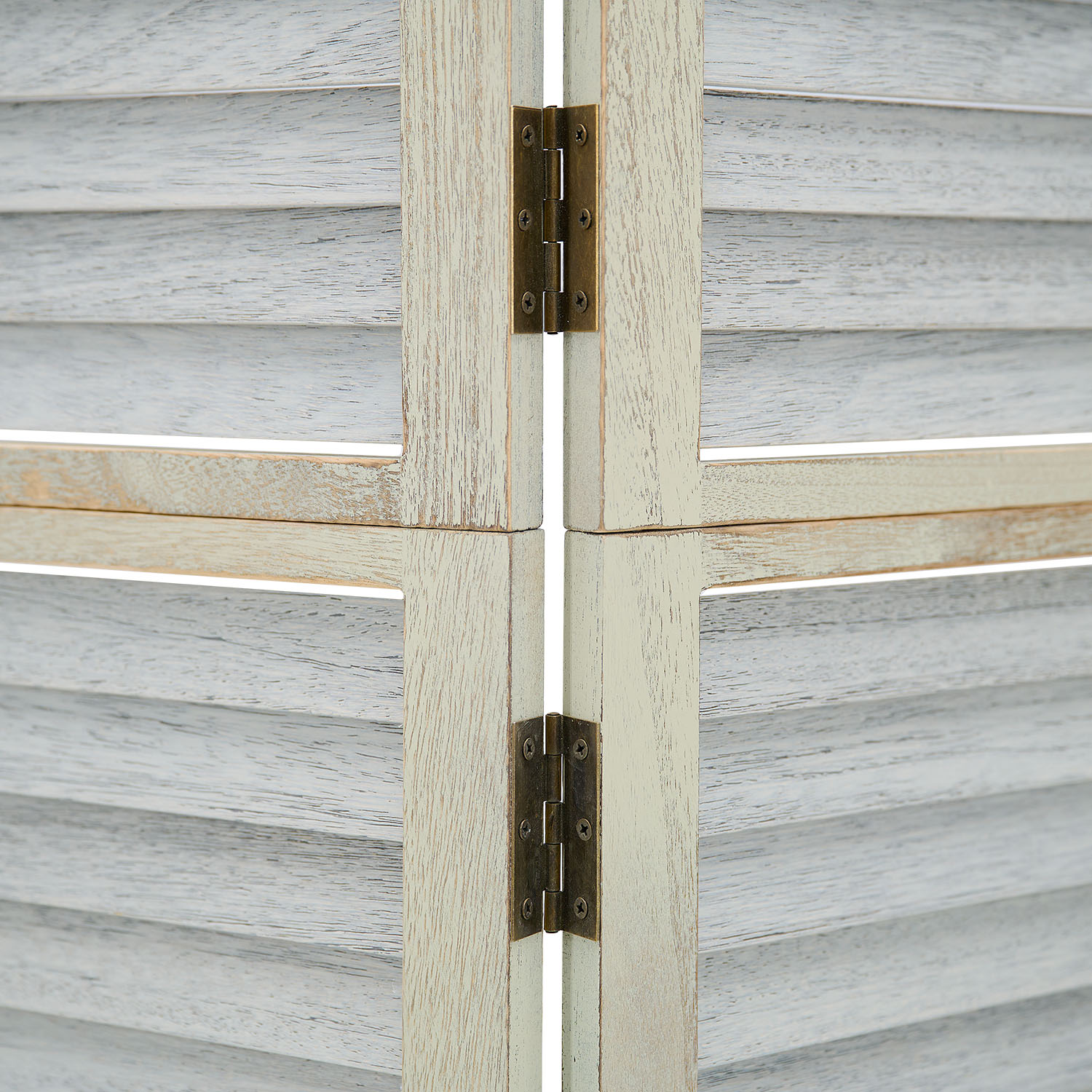 Paravent Grey Wooden Slats | 3-panel | Wood | Room Divider Partition Privacy Screen