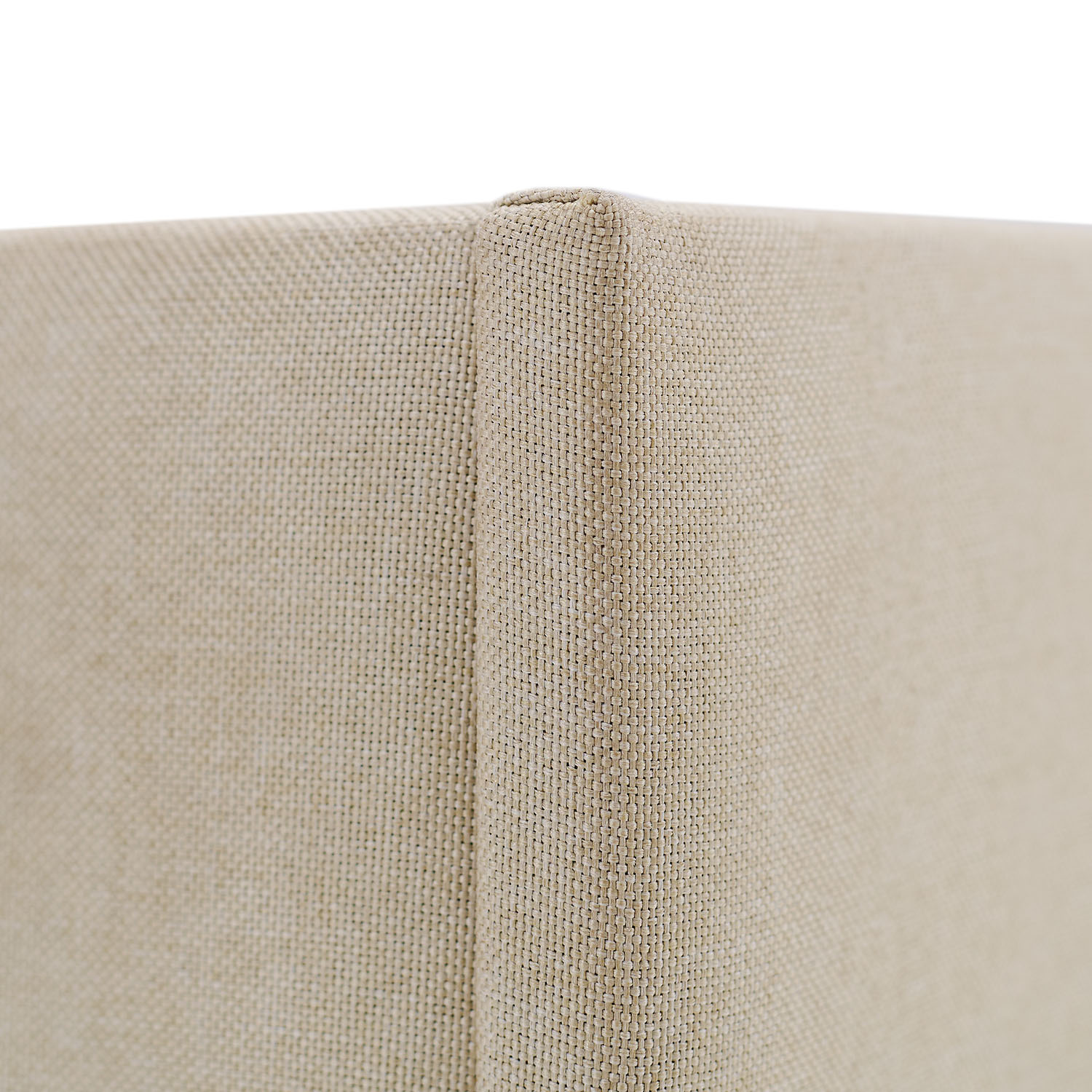 Upholstered bed 140x200 cm beige | futon bed | with slatted frame | double fabric bed frame