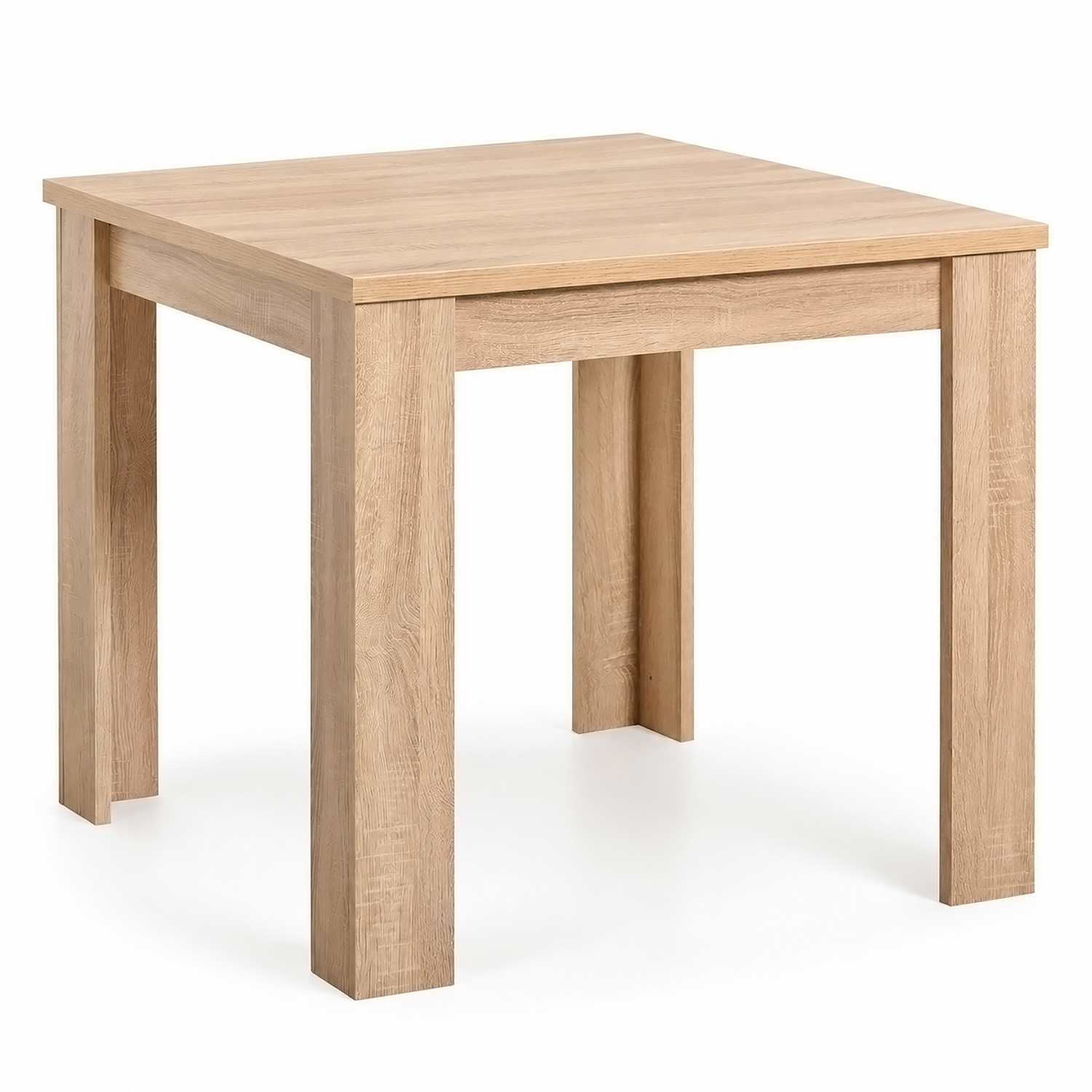 Esstisch mit 2 / 4 Stühlen Set Essgruppe Kunststoff Küchenstühle Weiß Schwarz Grau Holztisch 80 / 120x80 cm