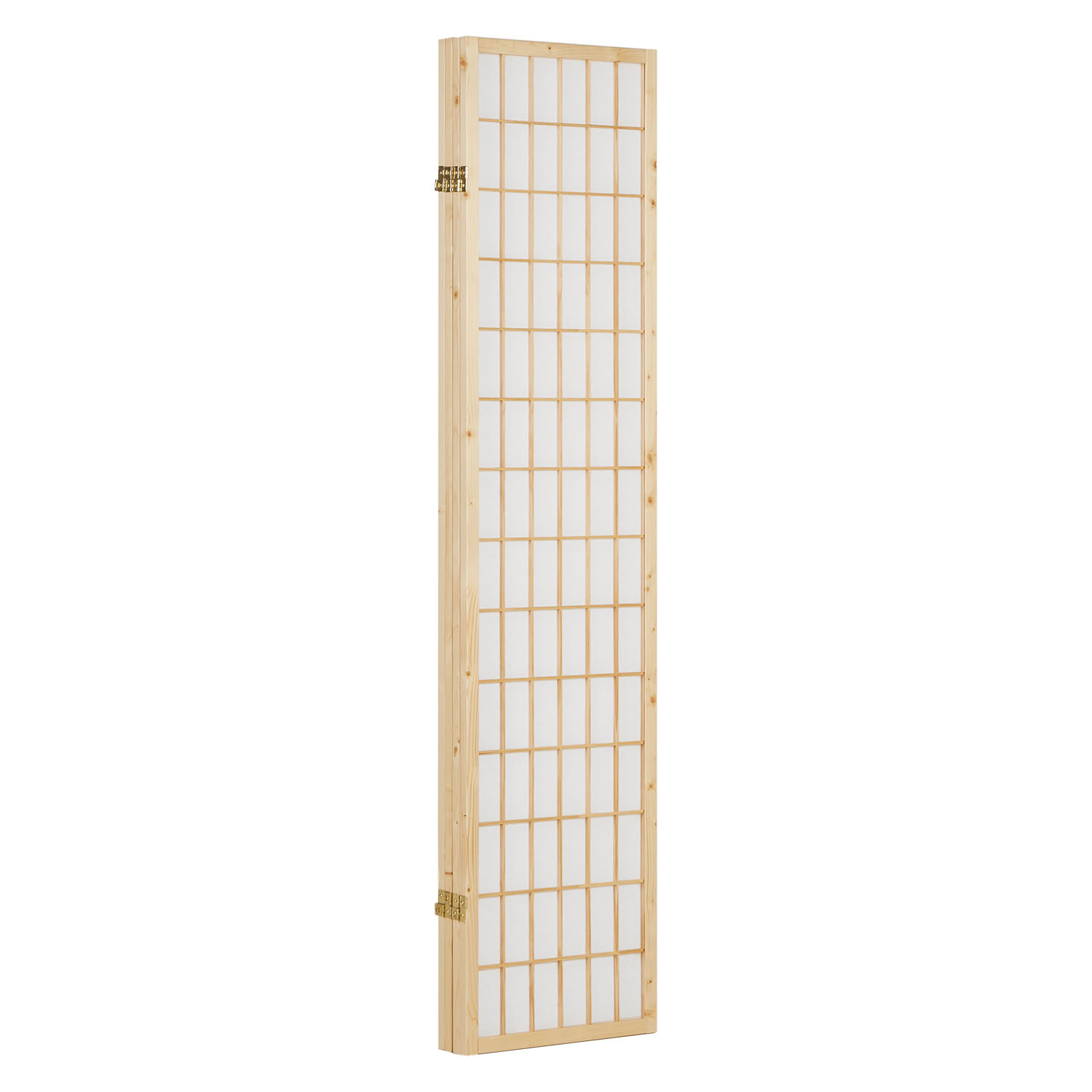 Paravent Natural Shoji Rice Paper White | 4-panel | Wood | Room Divider Partition Privacy Screen