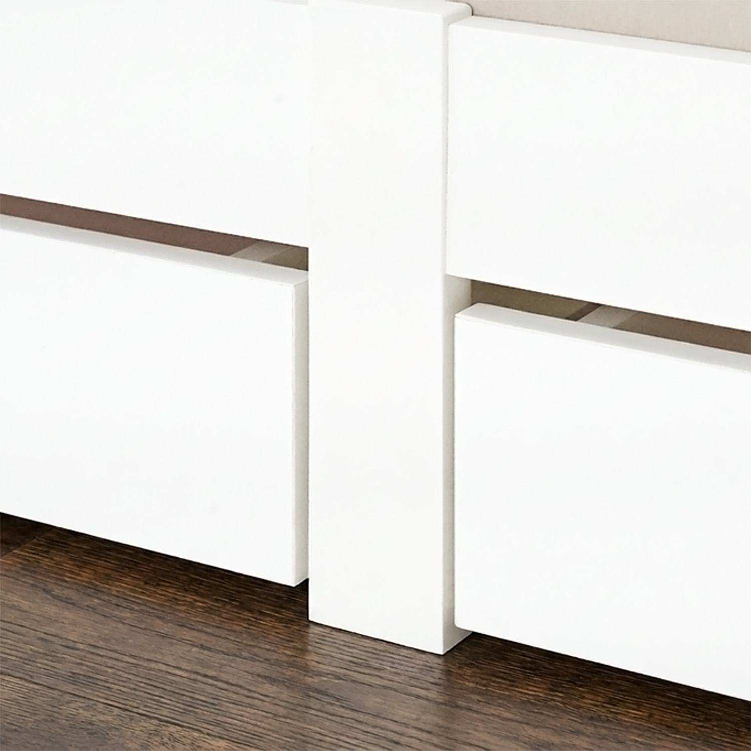 Wood Bed 140x200 cm White | Double Bed with Storage 2 Drawers | with Mattress | Solid | Kids Youth Guest Bedroom