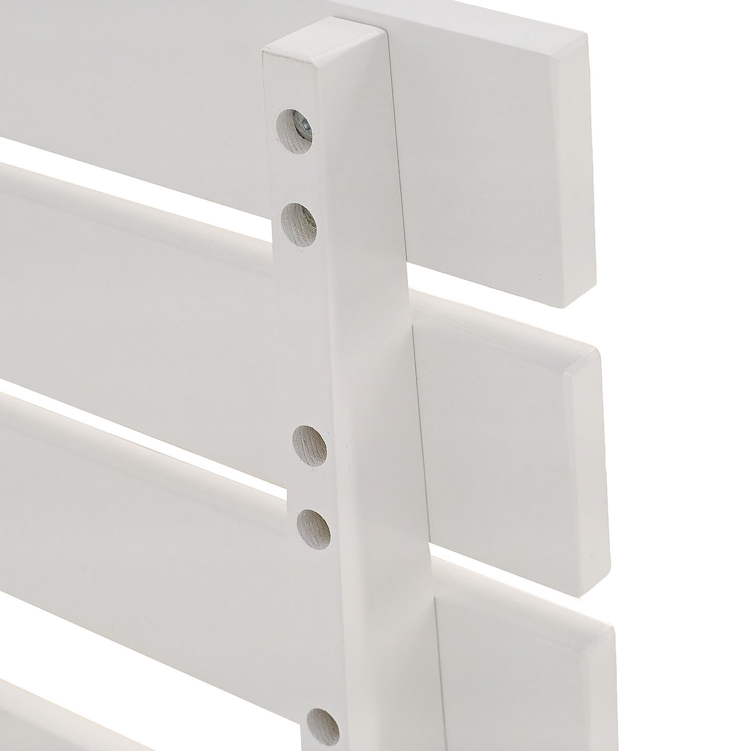 Wooden Bed 140x200 cm White | Double Bed | With Slatted Base | Solid Wood | Children's, Teen's, or Guest Bedroom