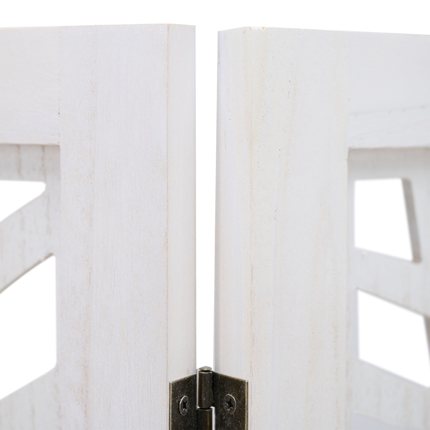 Paravent White Rattan-Style Decorations | 3-panel | Wood | Room Divider Partition Privacy Screen