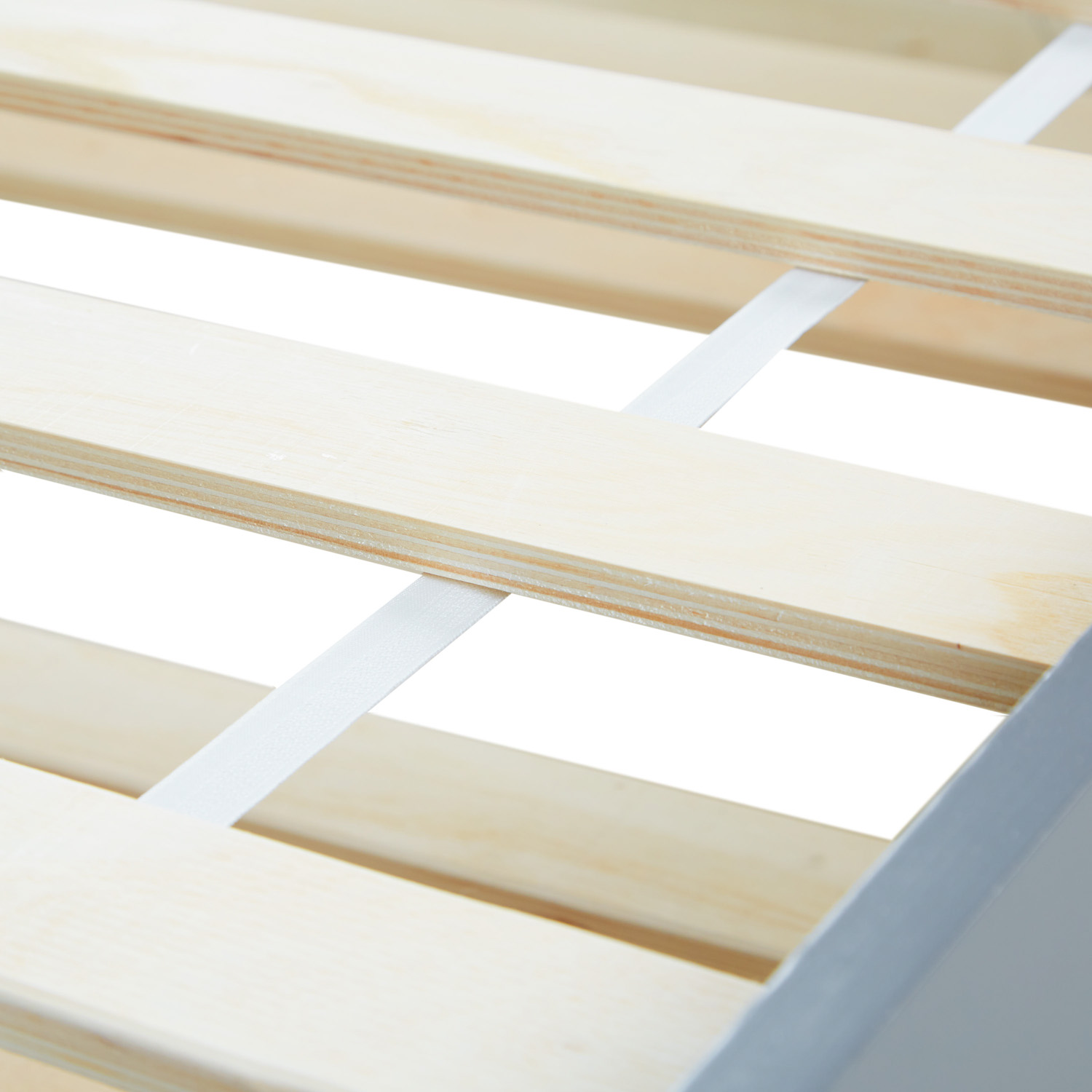 Wood Bed 90x200 cm Gray | Extendable to Double Bed | Cabin Bed | with Slatted Frame | Kids Youth Guest Bedroom