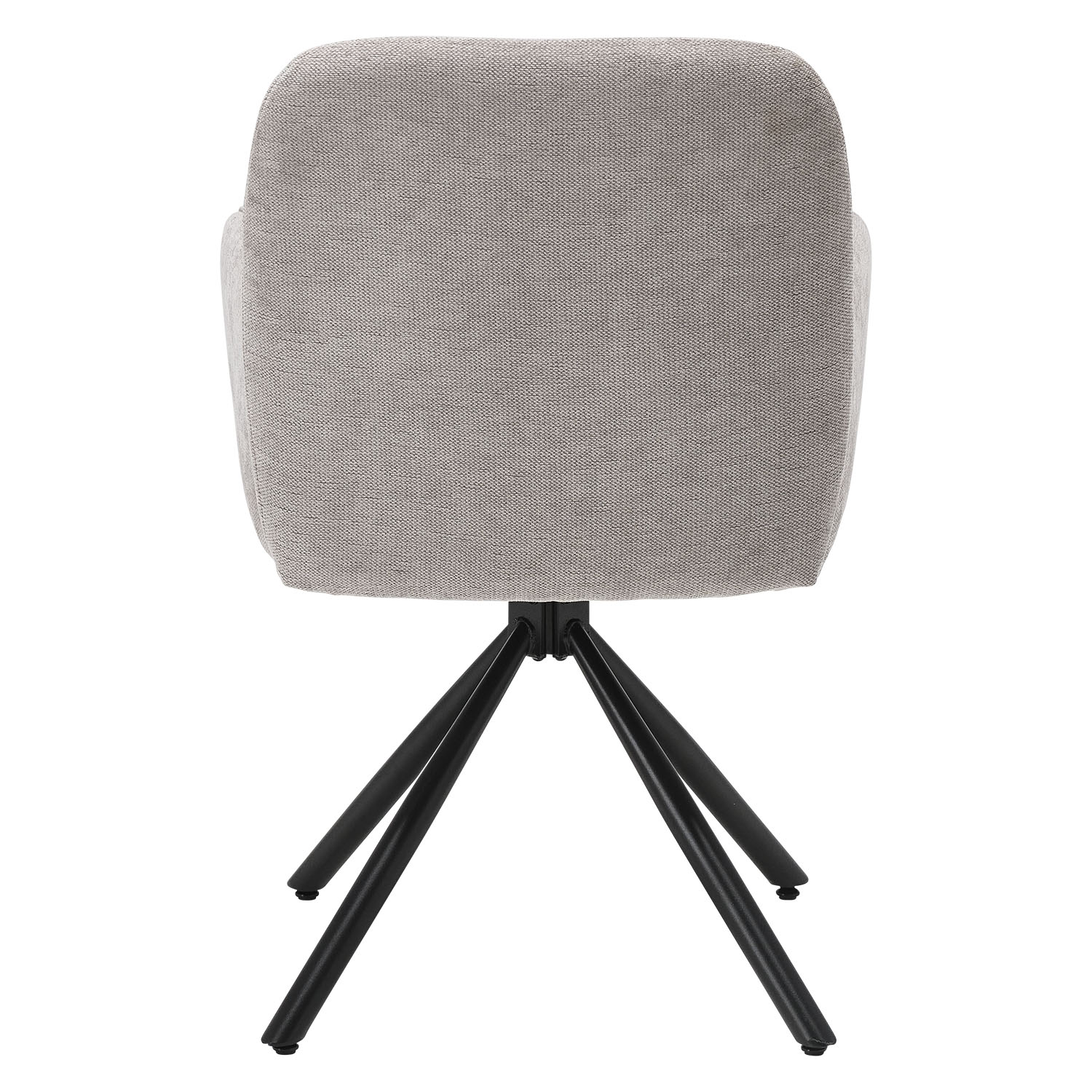 Upholstered Chair Fabric Grey | single | swivel | with Armrests | Kitchen Dining Room Office