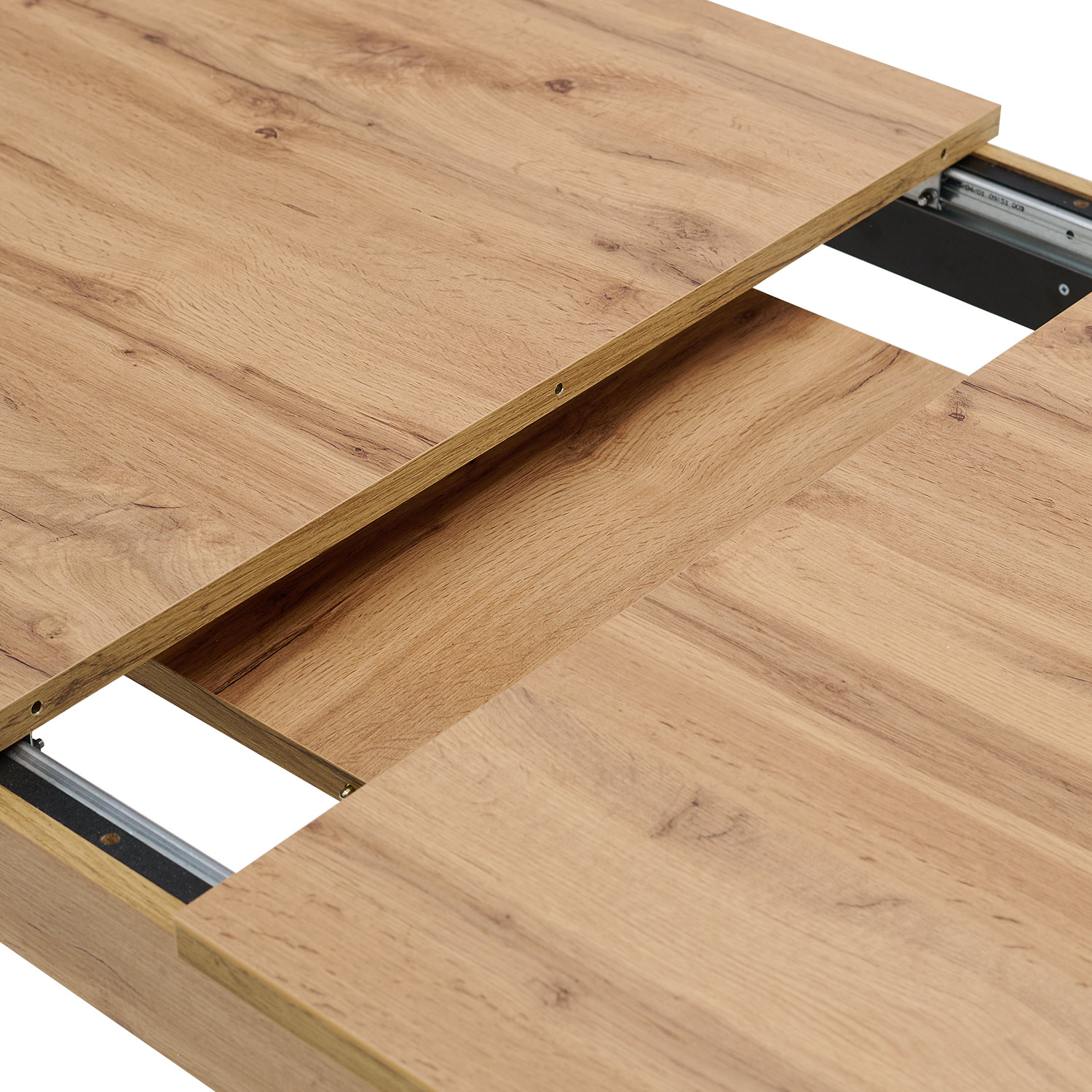 Modern Dining Table Kitchen Table Wooden Table 135x86 cm Wotan Oak 8 Seater Extendable