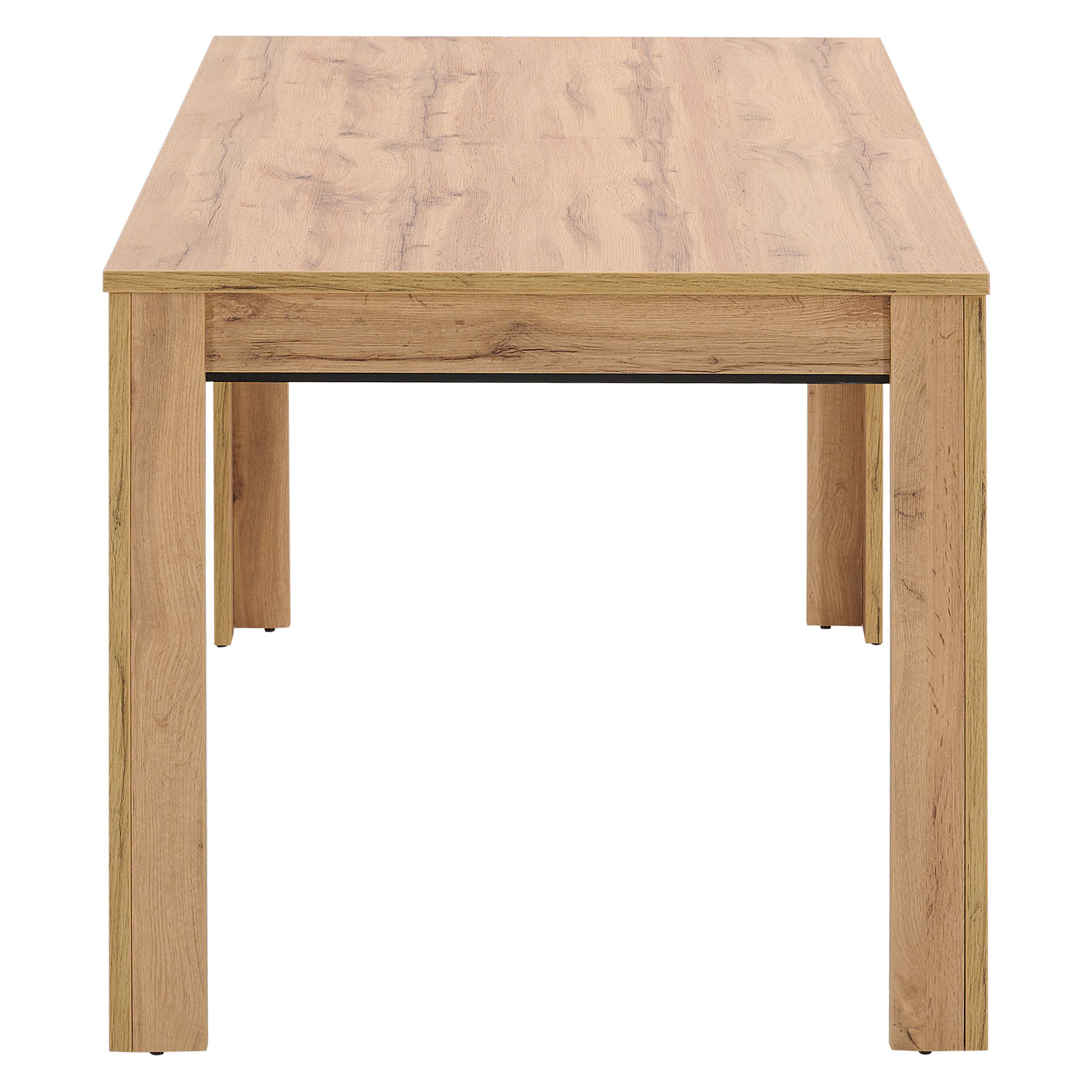 Modern Dining Table Kitchen Table Wooden Table 135x86 cm Wotan Oak 8 Seater Extendable