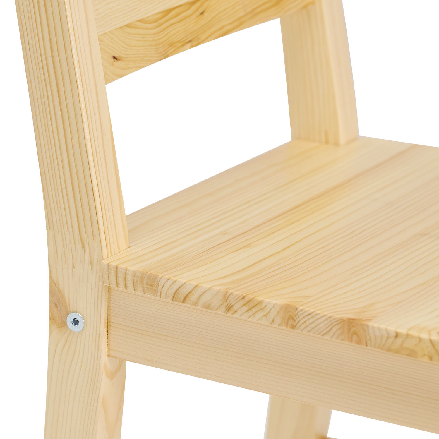 Dining set | 4-piece set chairs natural wood | country style | wooden dining table 108 x 65 cm